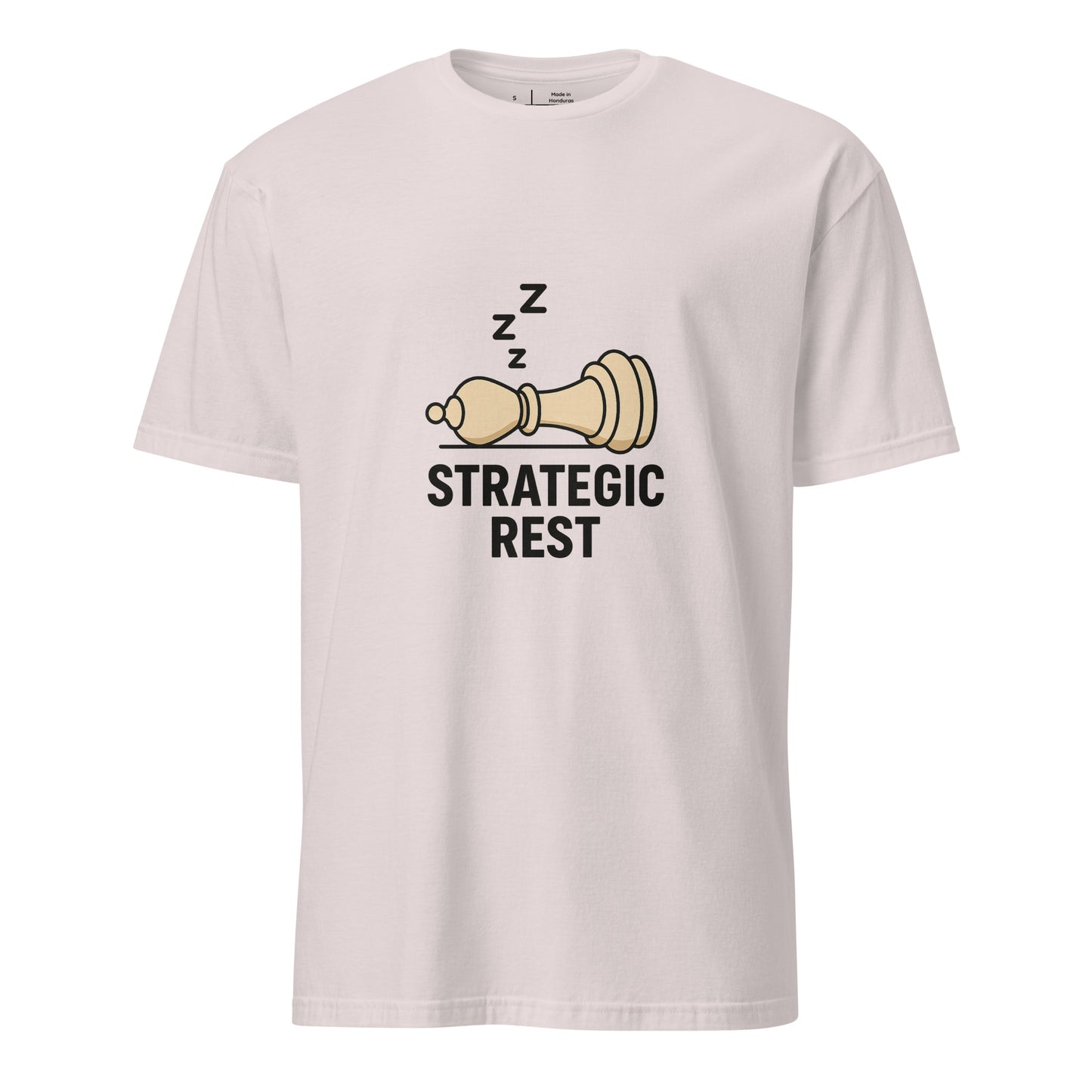 Strategic Rest – The Smart Way To Recharge - Short-Sleeve Unisex T-Shirt - Graphic Tee - Ice Grey - Front