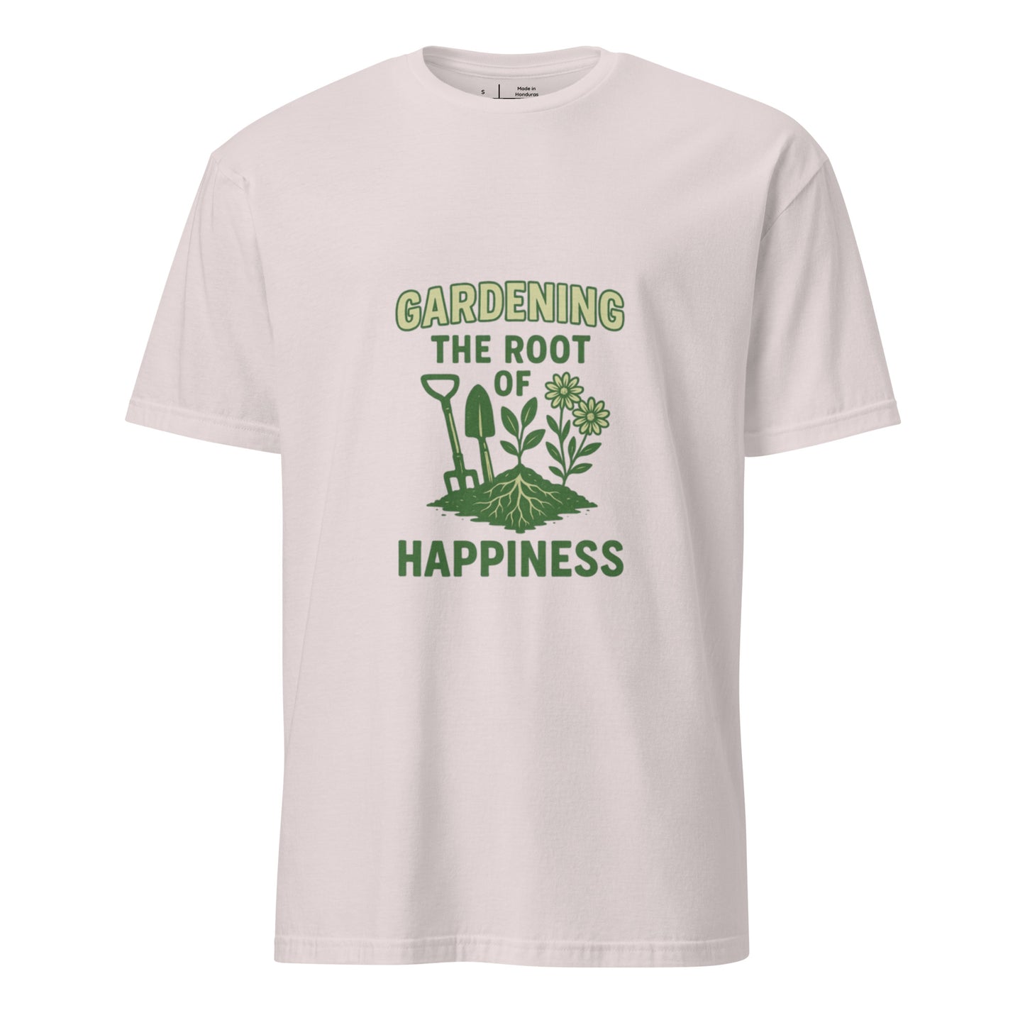 Root Of Happiness - Nature Lover’s - Short-Sleeve Unisex T-Shirt - Graphic Tee - Ice Grey - Front