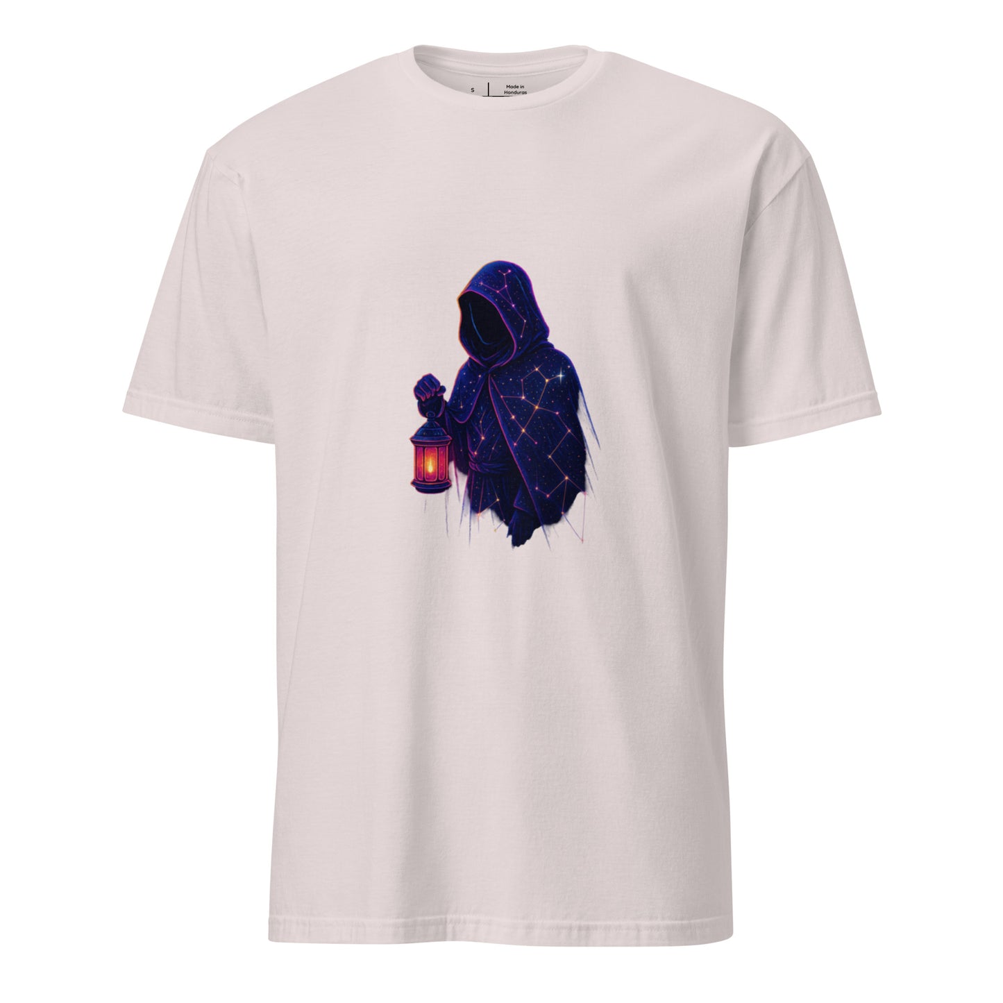 Starlight Wanderer – Cosmic Voyager - Short-Sleeve Unisex T-Shirt - Graphic Tee - Ice Grey - Front