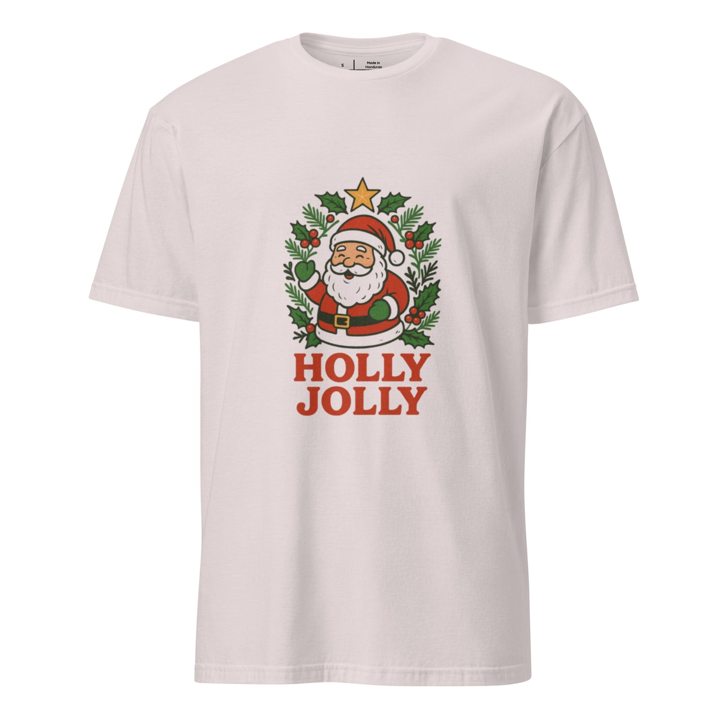 Holly Jolly - Timeless Cheer - Short-Sleeve Unisex T-Shirt - Graphic Tee - Ice Grey - Front