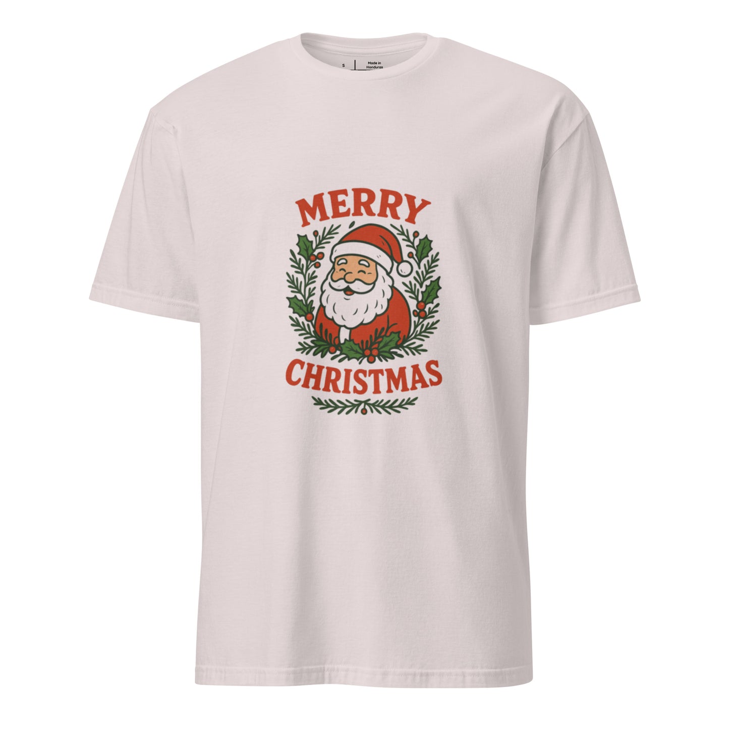 Merry Christmas - Holiday Cheer - Short-Sleeve Unisex T-Shirt - Graphic Tee - Ice Grey - Front