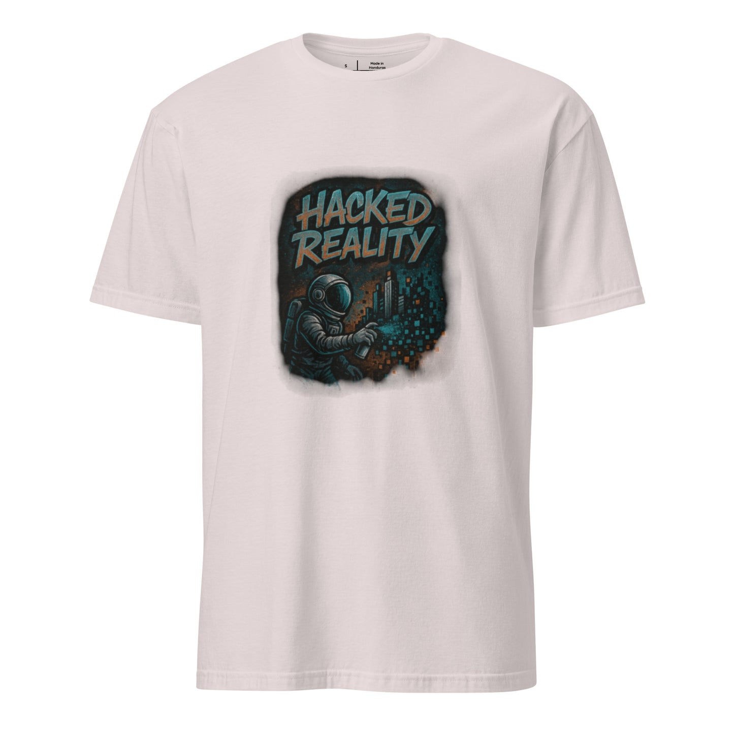 Hacked Reality - Creative Resistance - Short-Sleeve Unisex T-Shirt - Graphic Tee - Ice Grey - Front