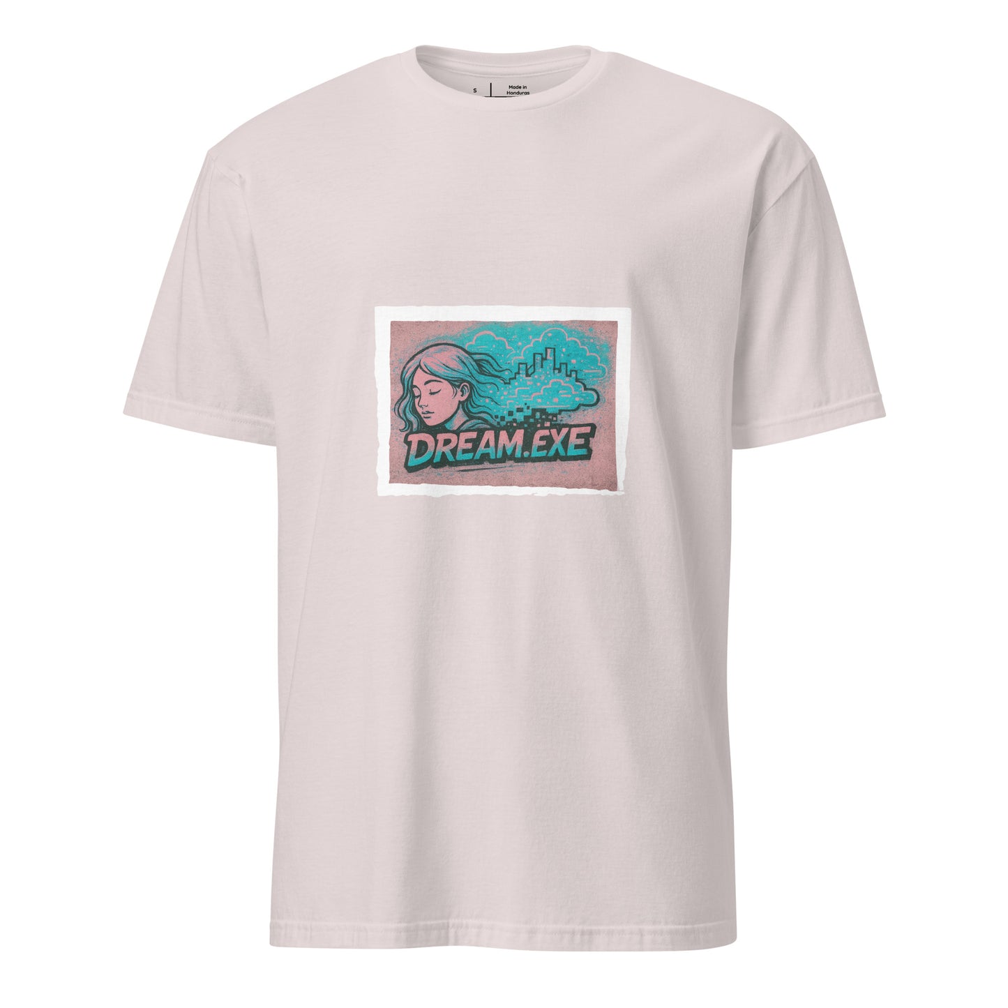 Dream.exe - Cyber Dreams - Short-Sleeve Unisex T-Shirt - Graphic Tee - Ice Grey - Front
