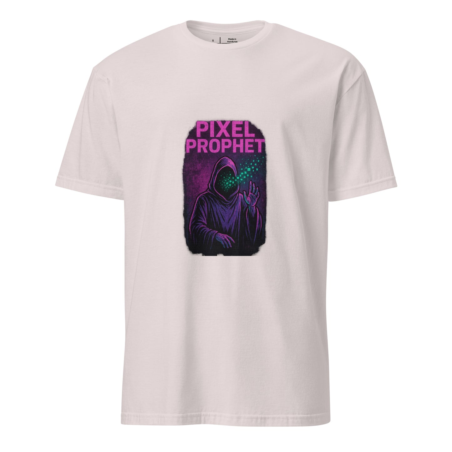 Pixel Prophet - Street Mysticism - Short-Sleeve Unisex T-Shirt - Graphic Tee - Ice Grey - Front