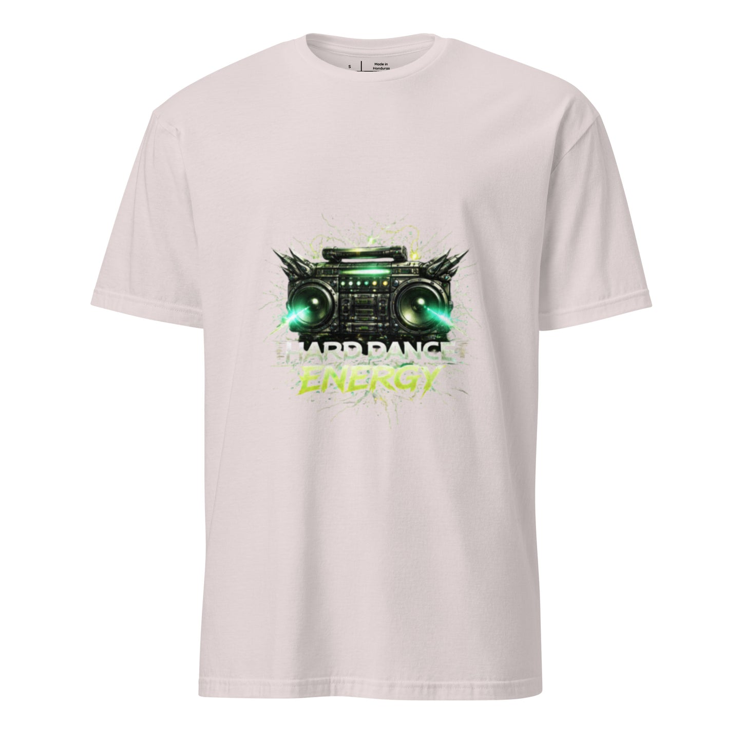 Hard Dance Energy – Festival Sound System - Short-Sleeve Unisex T-Shirt - Graphic Tee - Ice Grey - Front