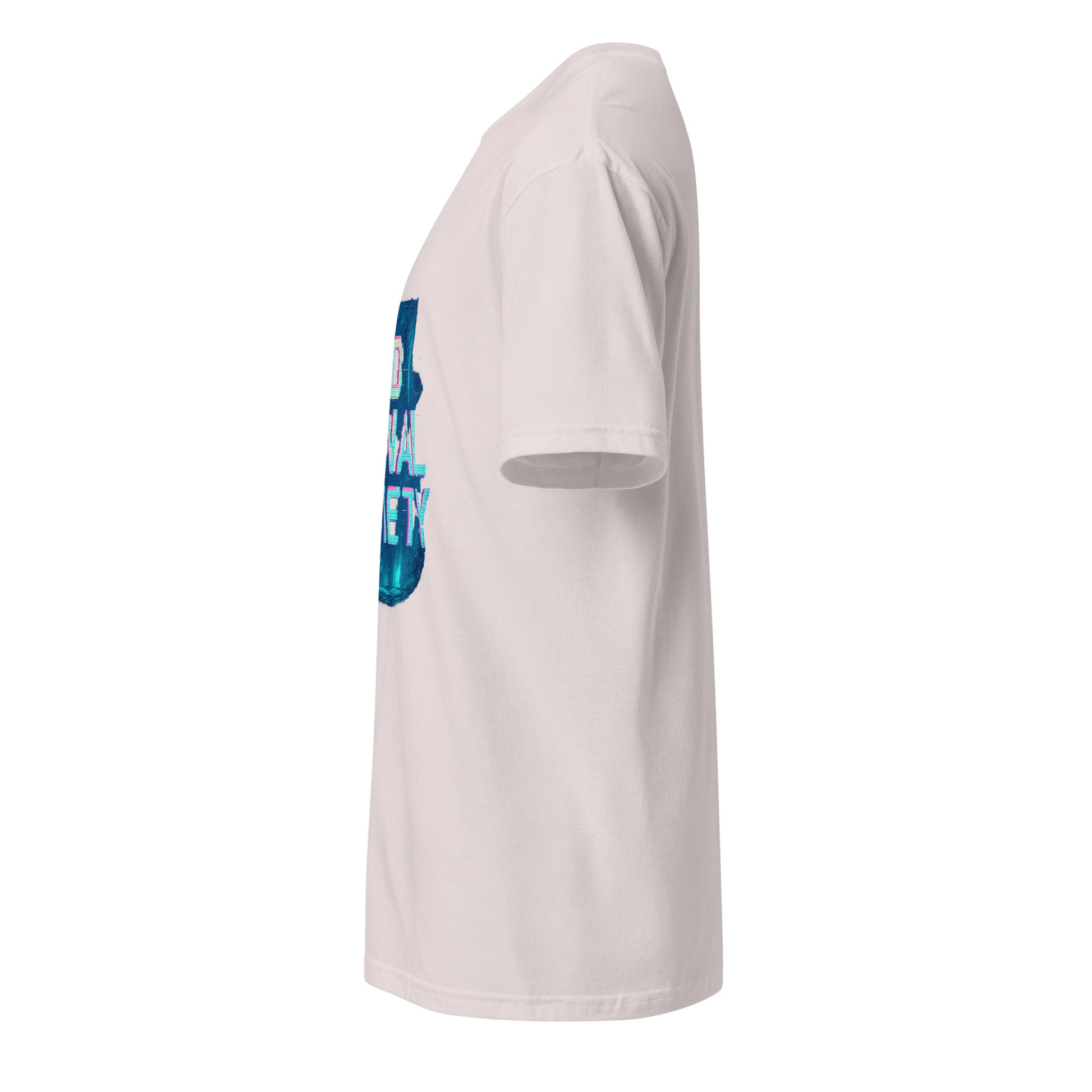 No Signal Society - Digital Detox - Short-Sleeve Unisex T-Shirt - Graphic Tee - Ice Grey - Left side