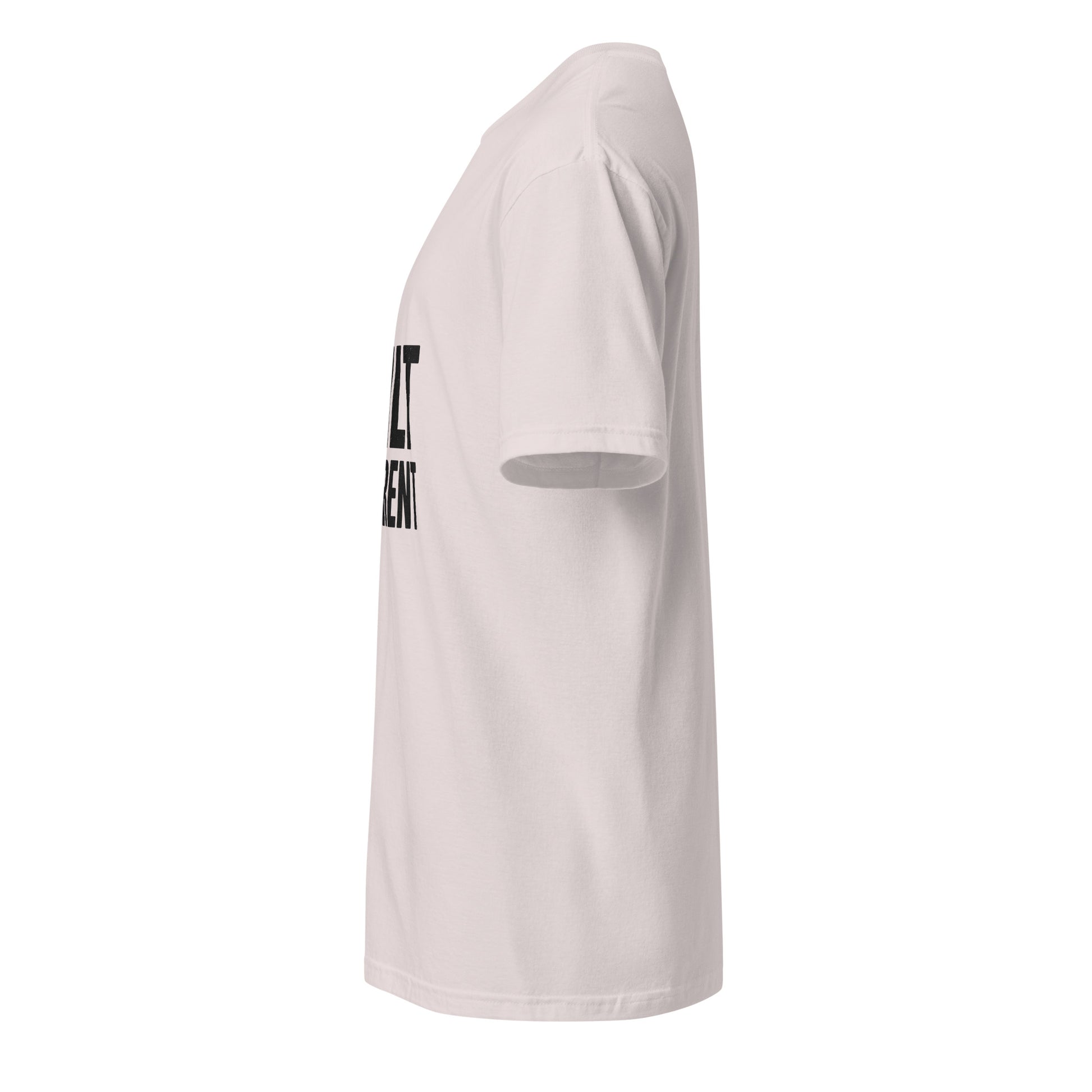 Built Different - Standout Statement - Short-Sleeve T-Shirt - Graphic Tee - Ice Grey - Left side