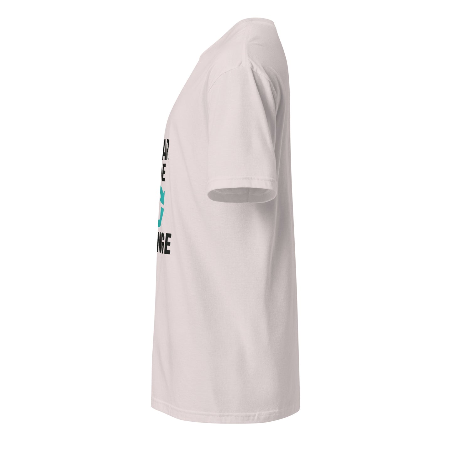 Wear The Change - Conscious Style - Short-Sleeve Unisex T-Shirt - Graphic Tee - Ice Grey - Left side