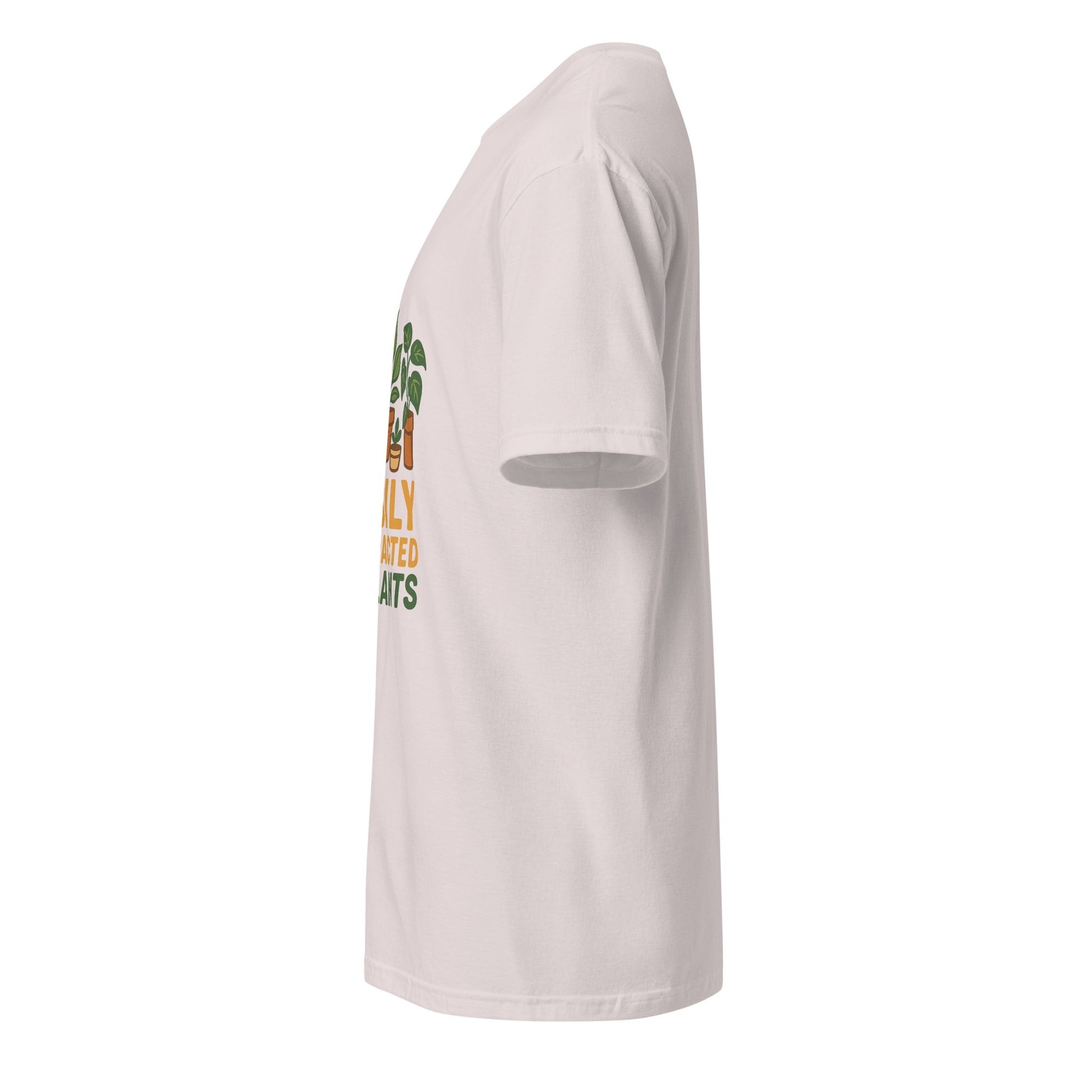 Easily Distracted By Plants - Short-Sleeve Unisex T-Shirt - Graphic Tee - Ice Grey - Left side