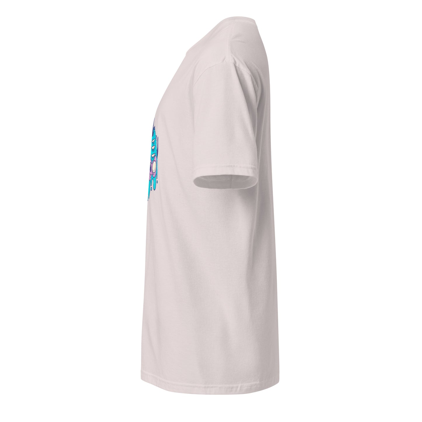 Monsta 5 - Monsta Collection - Short-Sleeve Unisex T-Shirt - Graphic Tee - Ice Grey - Left side