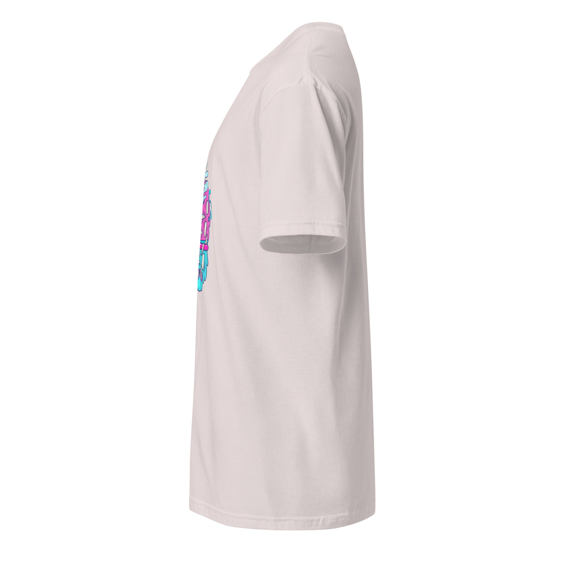 Monsta 6 - Monsta Collection - Short-Sleeve Unisex T-Shirt - Graphic Tee - Ice Grey - Left side