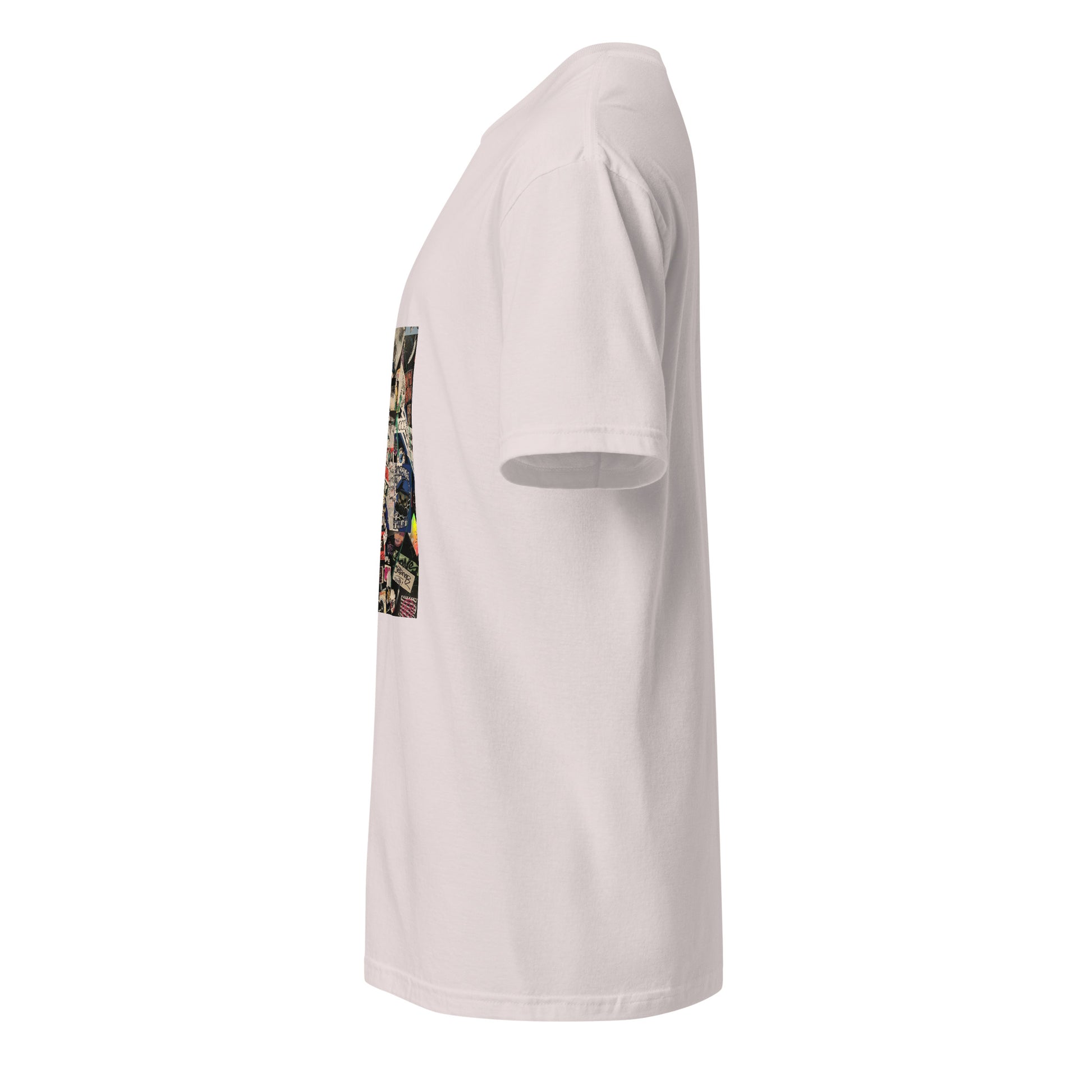 Graffiti - Street Art - Short-Sleeve Unisex T-Shirt - Graphic Tee - Ice Grey - Left side