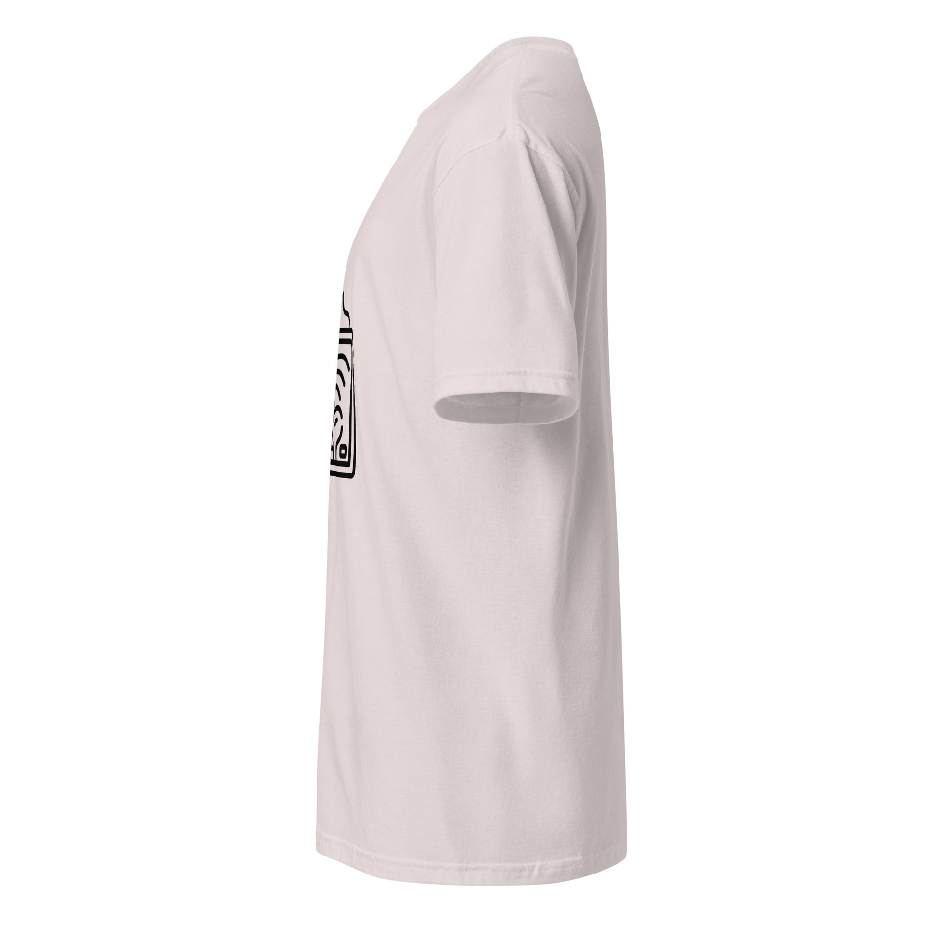 X-Ray - Line-Art X-Ray - Short-Sleeve Unisex T-Shirt - Graphic Tee - Ice Grey - Left side