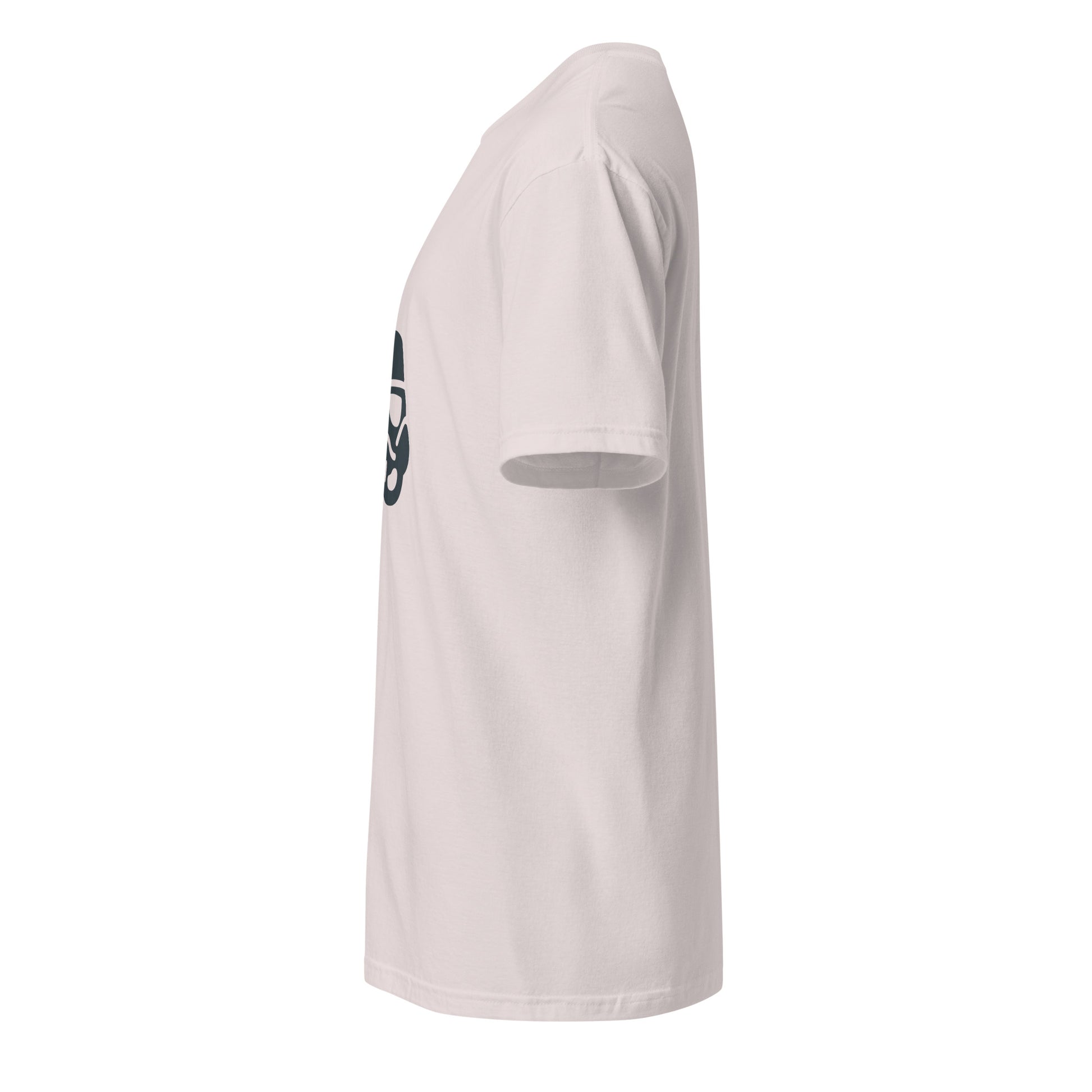 Trooper - Minimalist Galactic Grunt - Short-Sleeve Unisex T-Shirt - Graphic Tee - Ice Grey - Left side