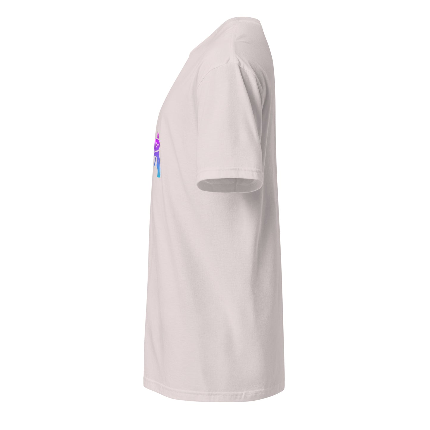 Ray Gun - Retro Sci-Fi Style - Short-Sleeve - Unisex T-Shirt - Graphic Tee - Ice Grey - Left side