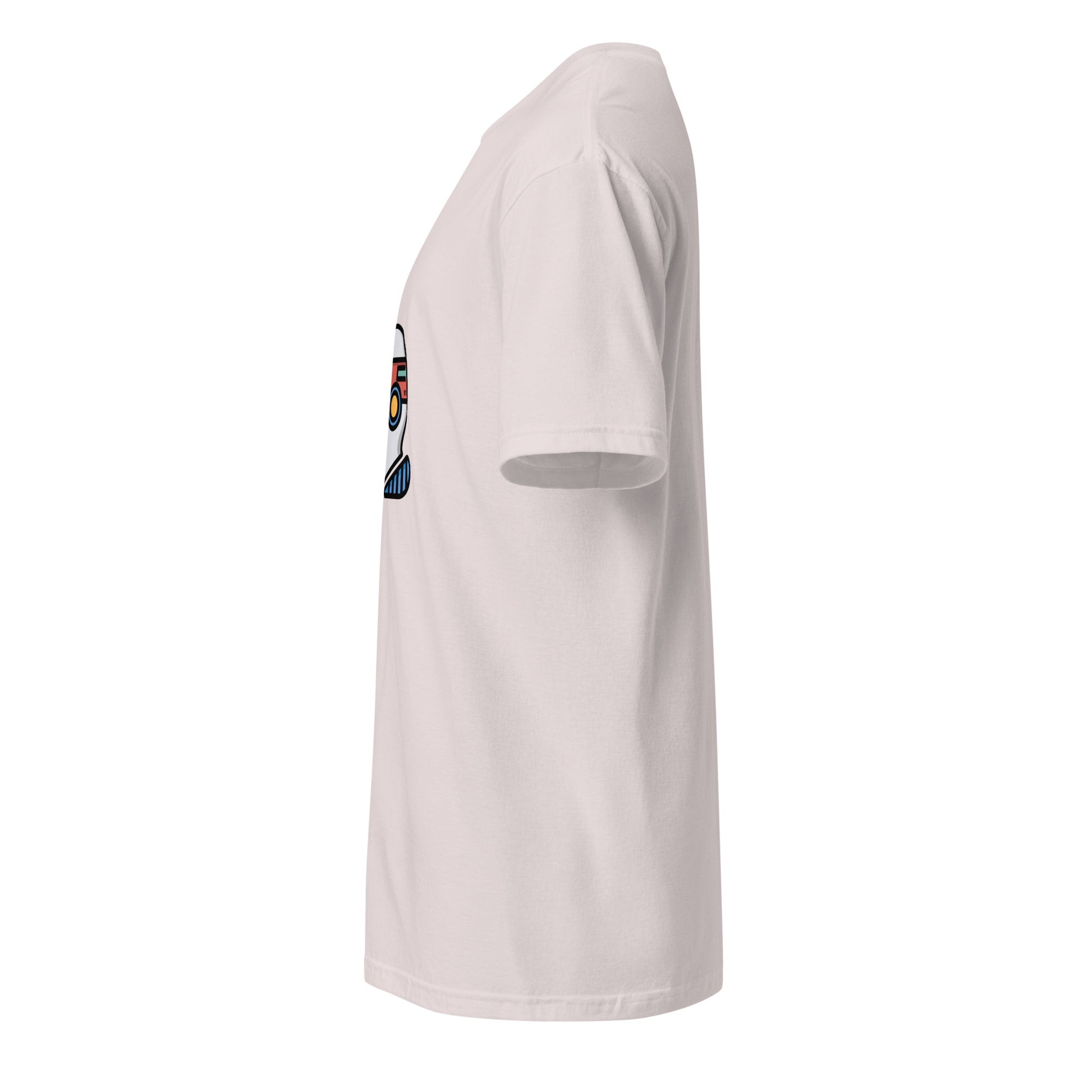 Virtual - Plug Into Another World - Short-Sleeve Unisex T-Shirt - Graphic Tee - Ice Grey - left side