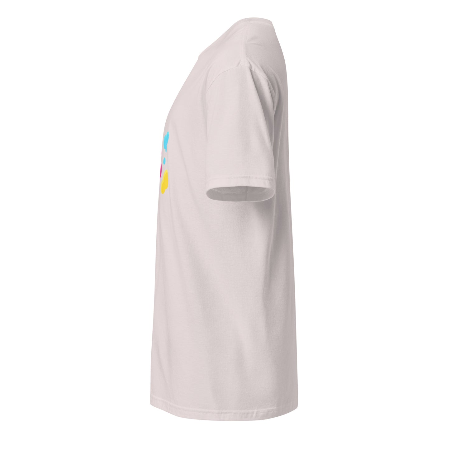 Splat - Urban Paint Splash - Short-Sleeve Unisex T-Shirt - Graphic Tee - Ice Grey - Left side