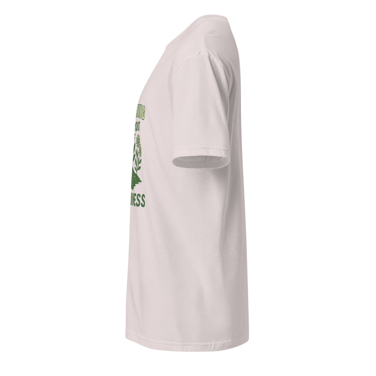 Root Of Happiness - Nature Lover’s - Short-Sleeve Unisex T-Shirt - Graphic Tee - Ice Grey - Left side