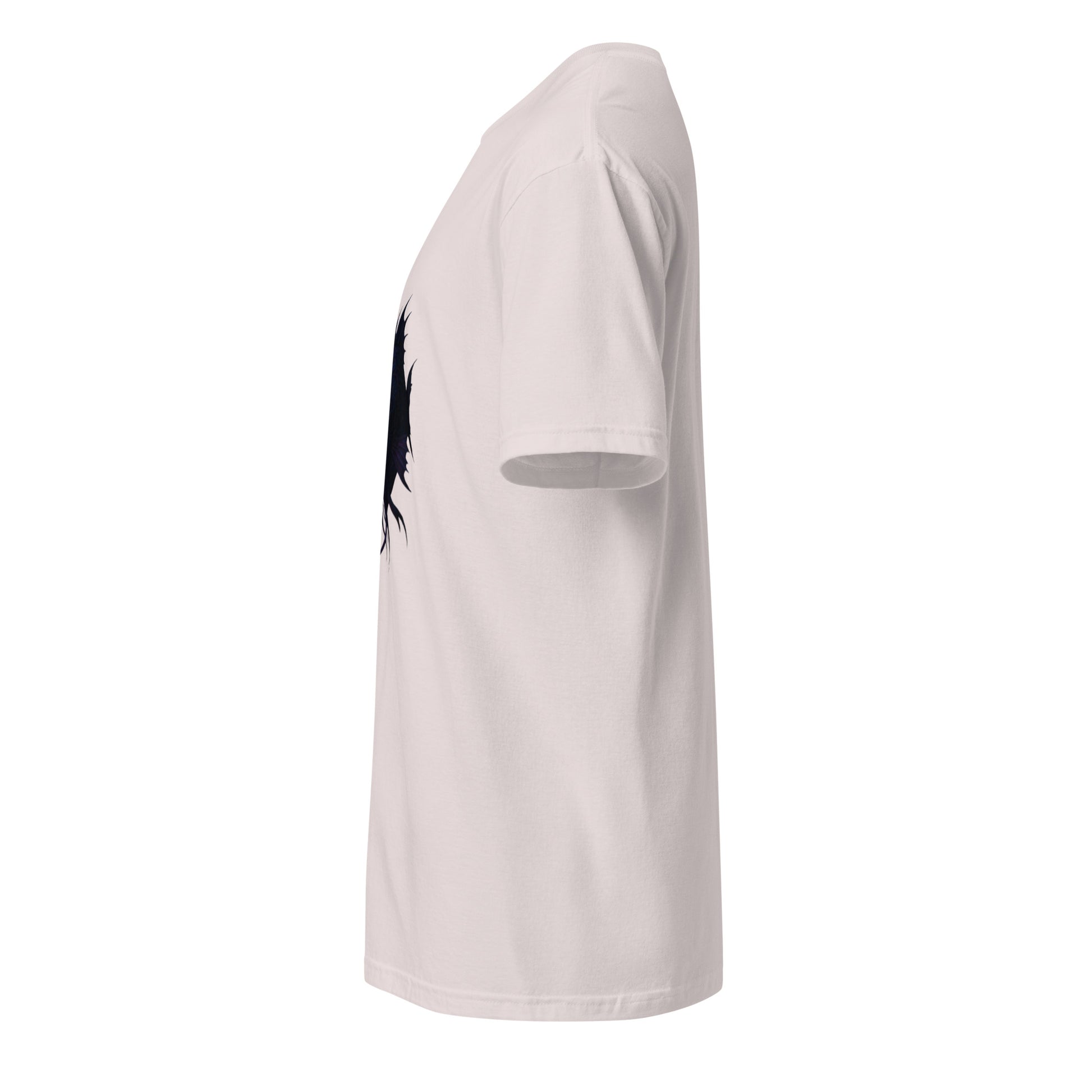 Cyber Angler Fish – Deep Sea Nightmare - Short-Sleeve Unisex T-Shirt - Graphic Tee - Ice Grey - Left side