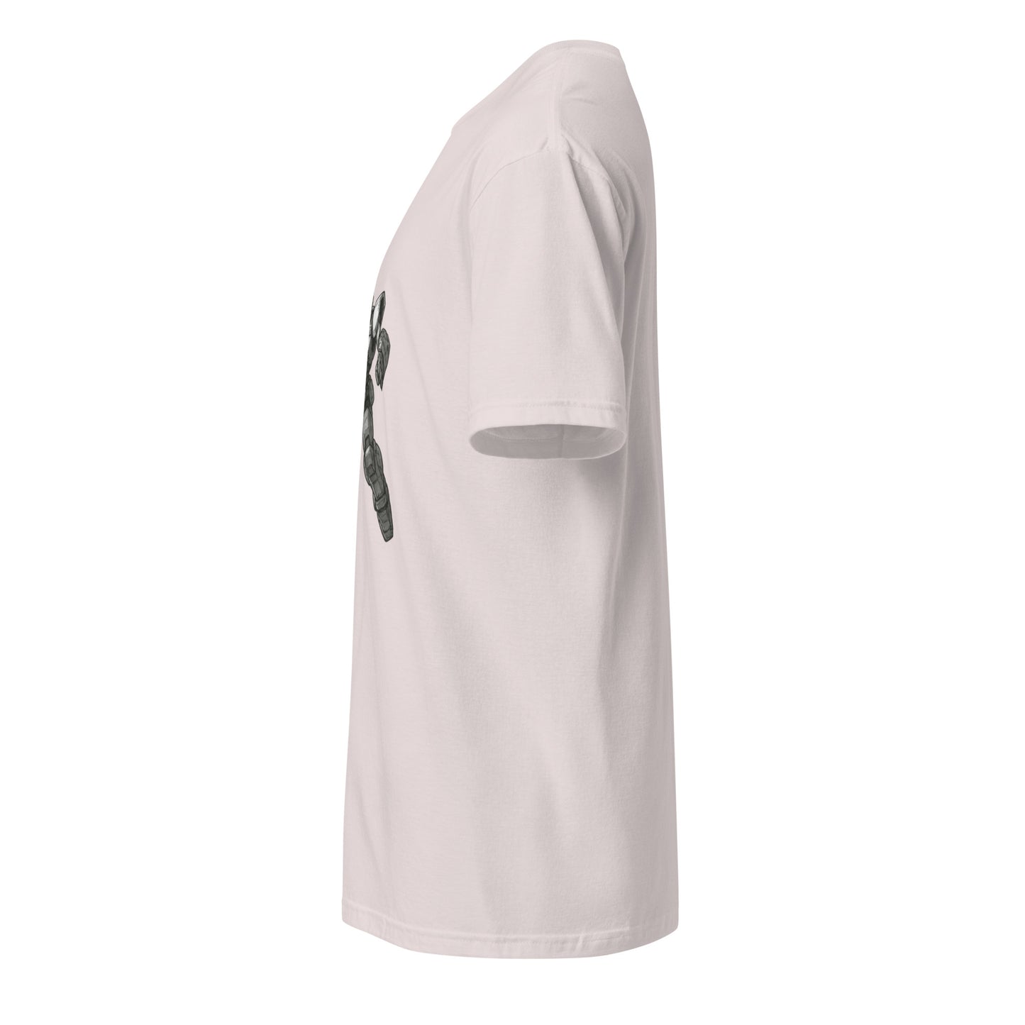 Vanguard Unit-09 - Mecha Warrior - Short-Sleeve Unisex T-Shirt - Graphic Tee - Ice Grey - Left side