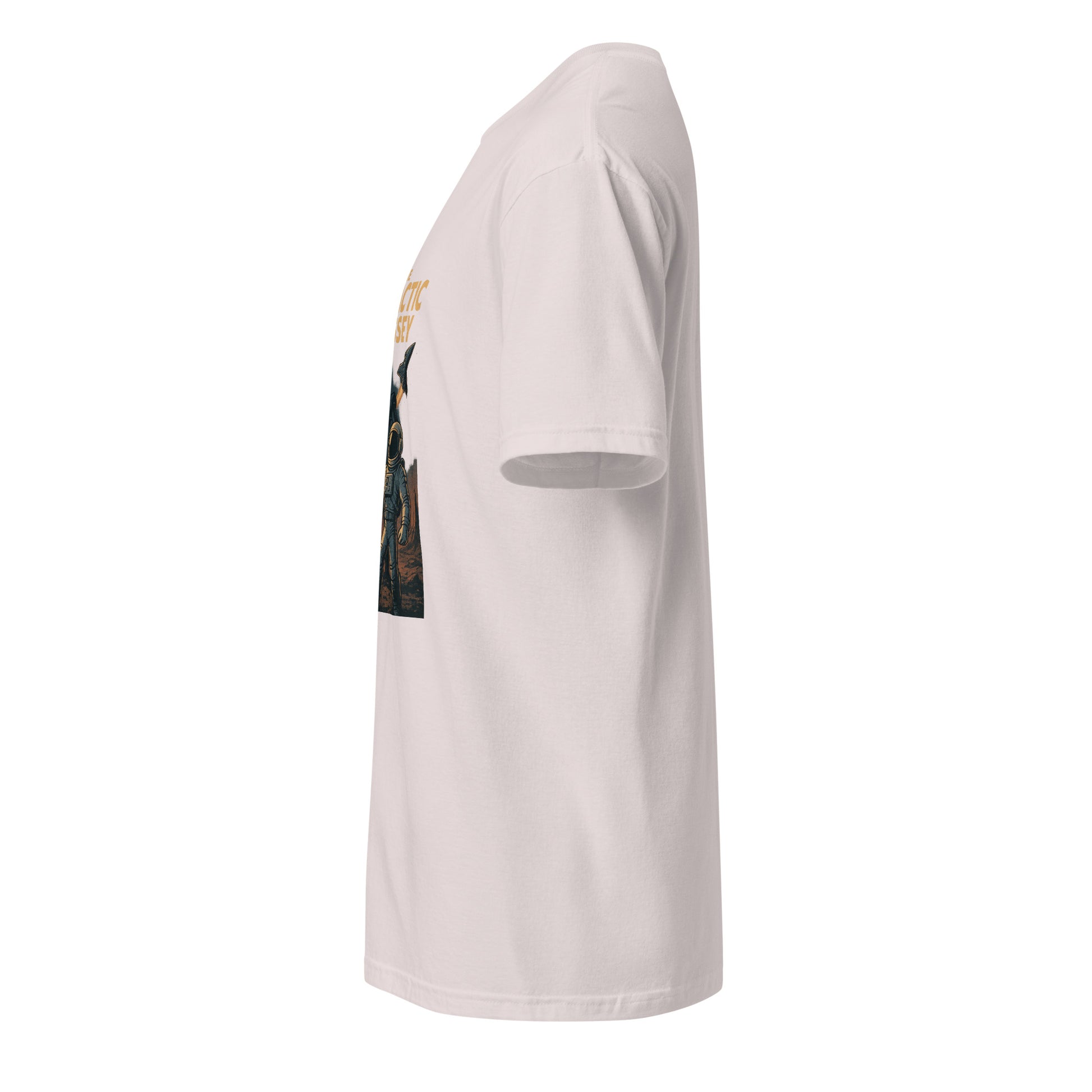 Galactic Odyssey - Sci-Fi Adventure - Short-Sleeve Unisex T-Shirt - Graphic Tee - Ice Grey - Left side