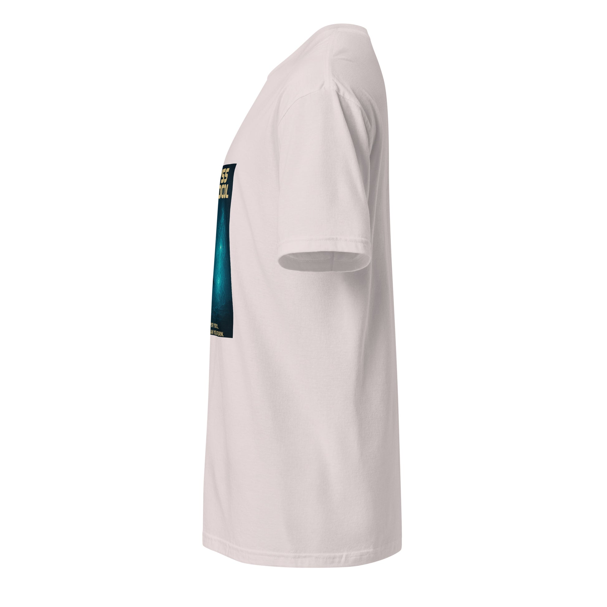 Abyss Protocol - Deep-Sea Encounter - Short-Sleeve Unisex T-Shirt - Graphic Tee - Ice Grey - Left side