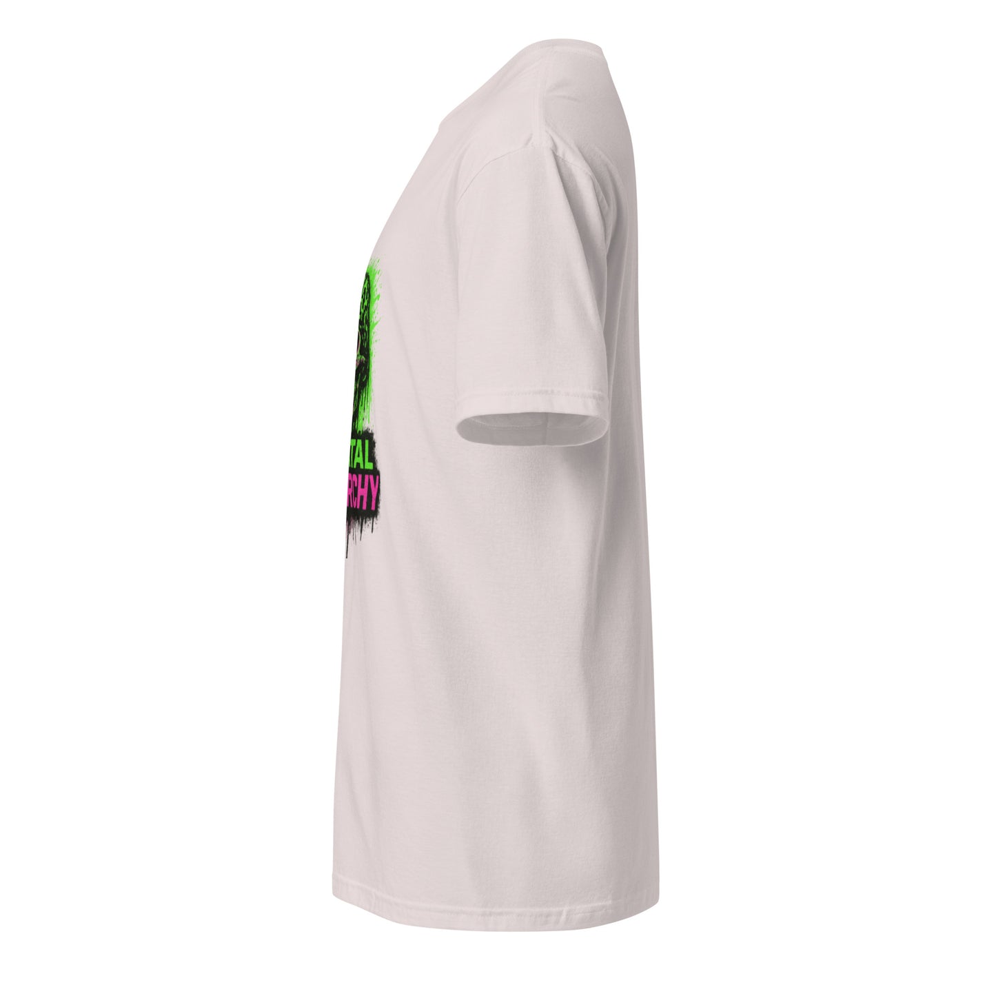 Digital Anarchy - Visual Rebellion - Short-Sleeve Unisex T-Shirt - Graphic Tee - Ice Grey - Left side