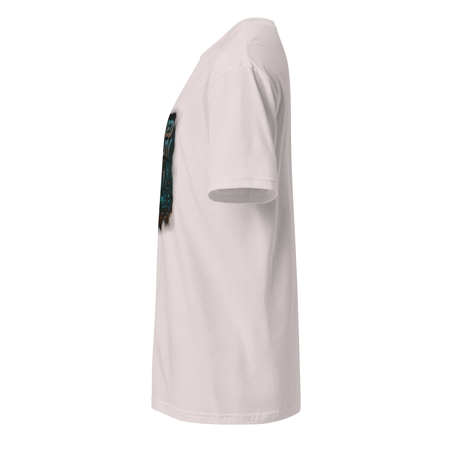 Hacked Reality - Creative Resistance - Short-Sleeve Unisex T-Shirt - Graphic Tee - Ice Grey - Left side