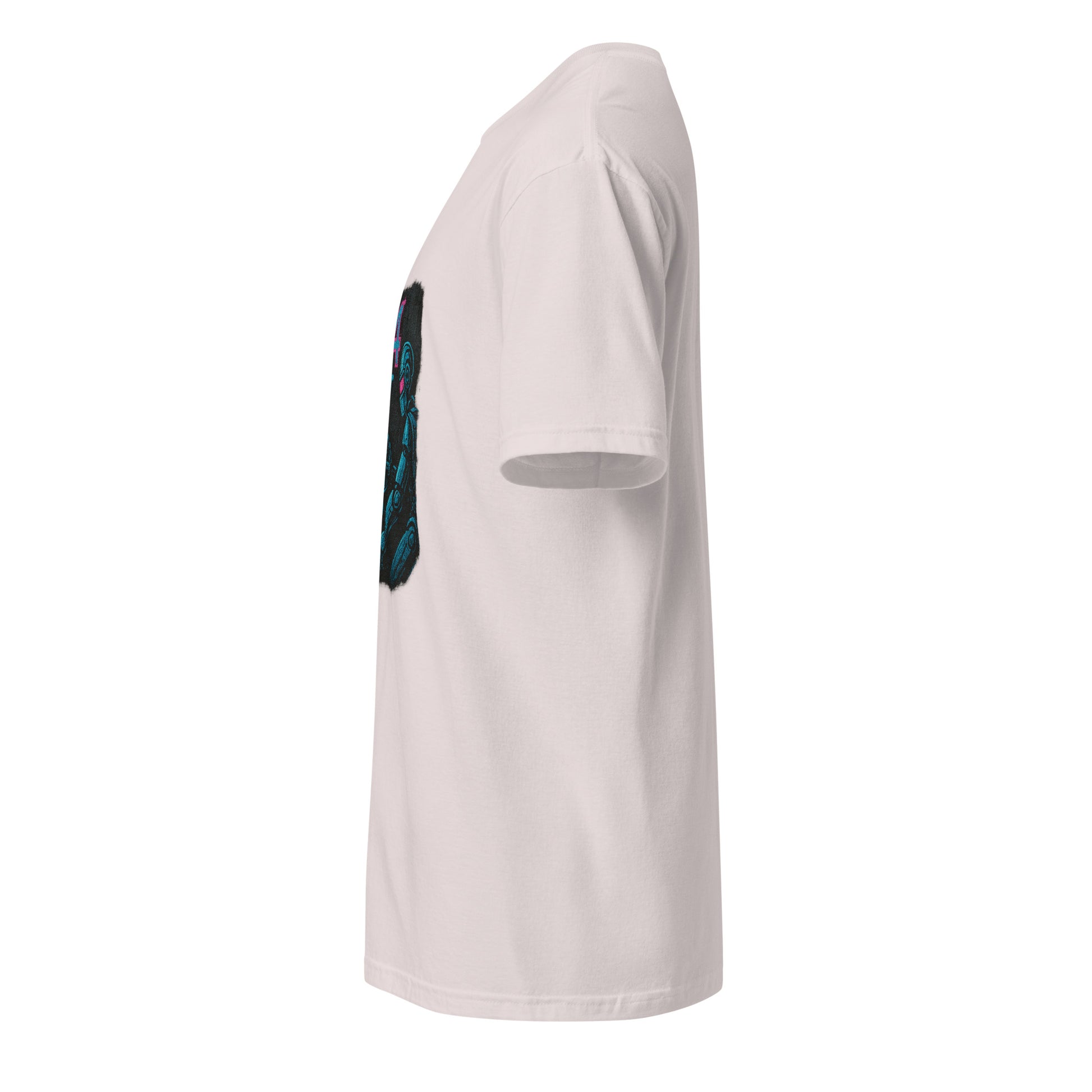 404 Street Not Found - Urban Glitch - Short-Sleeve Unisex T-Shirt - Graphic Tee - Ice Grey - Left side