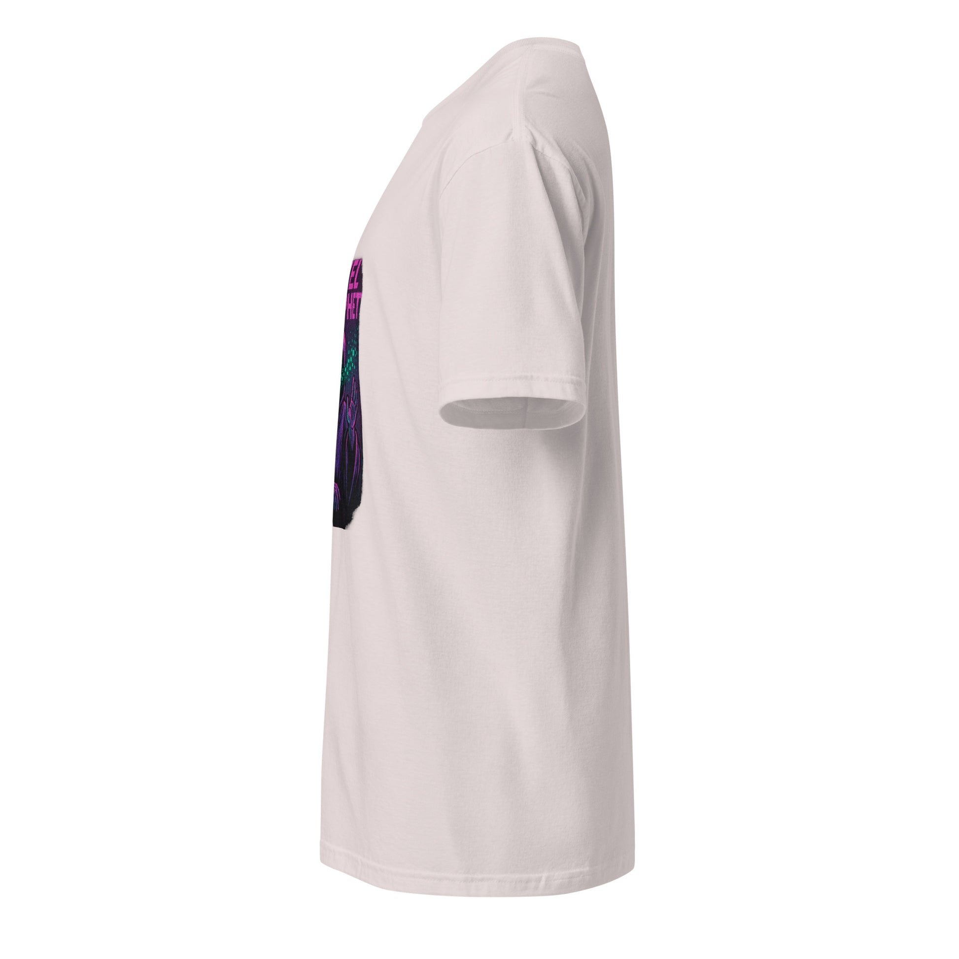 Pixel Prophet - Street Mysticism - Short-Sleeve Unisex T-Shirt - Graphic Tee - Ice Grey - Left side