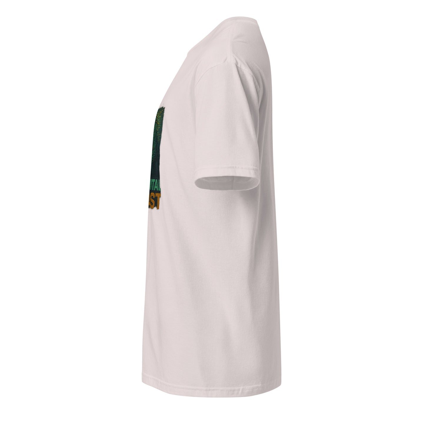 The Circuital Beast - Digital Power - Short-Sleeve Unisex T-Shirt - Graphic Tee - Ice Grey - Left side