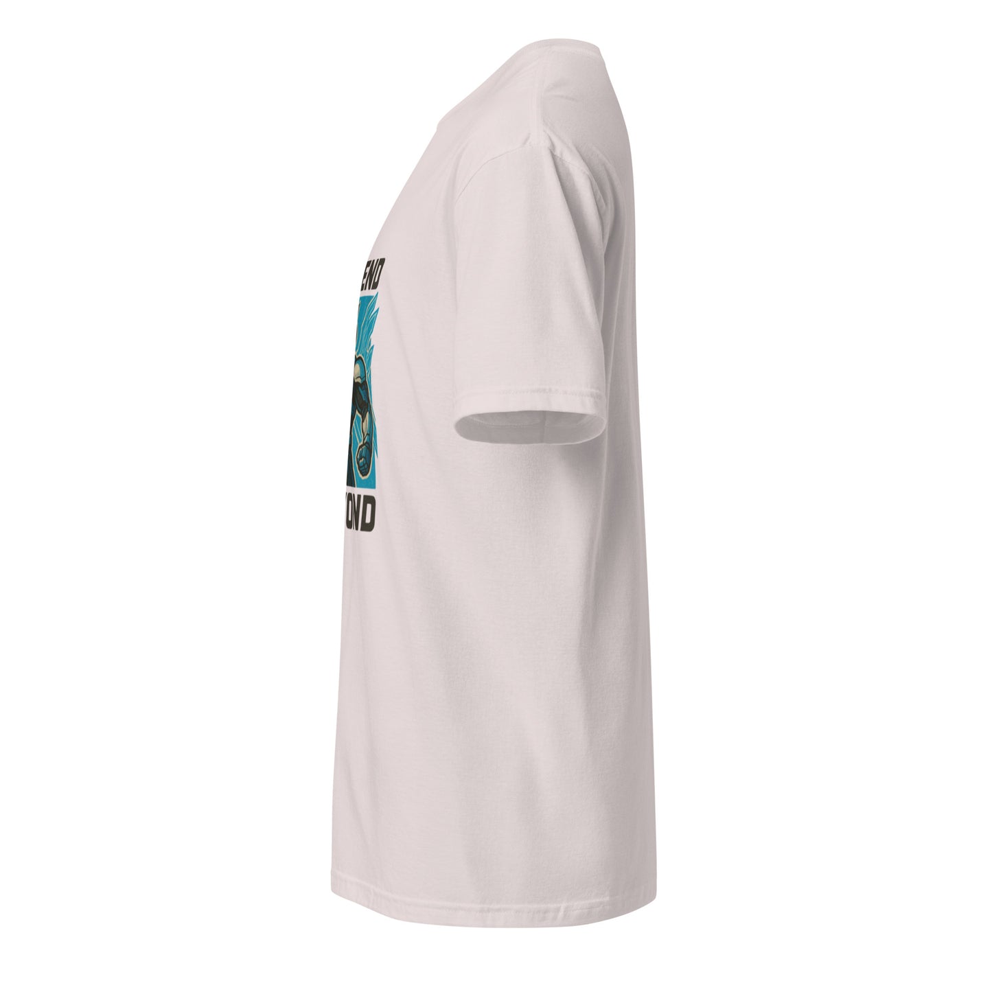 Mechaverse Crusader – Hard-Light Wing Pilot - Short-Sleeve Unisex T-Shirt - Graphic Tee - Ice Grey - Left side