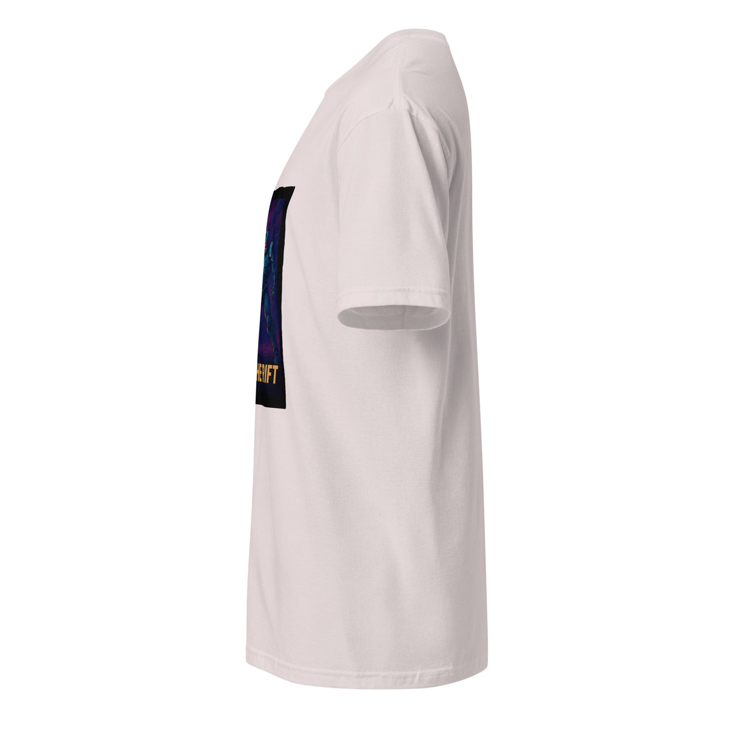 Photon Rift Warrior – Dimensional Blade Champion - Short-Sleeve Unisex T-Shirt - Graphic Tee - Ice Grey - Left side