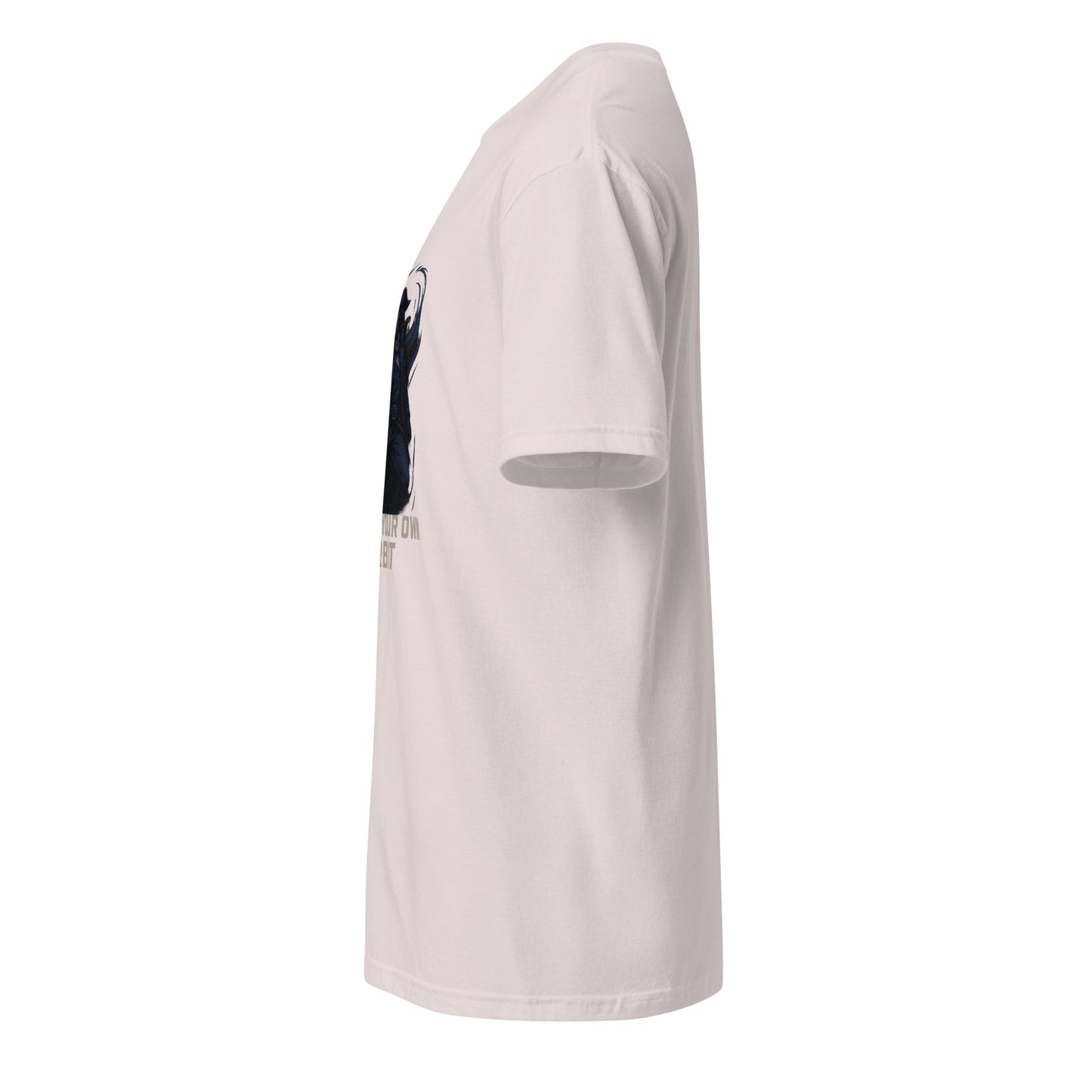 Astral Rift Corsair – “Forge Your Own Orbit.” - Short-Sleeve Unisex T-Shirt - Graphic Tee - Ice Grey - Left side