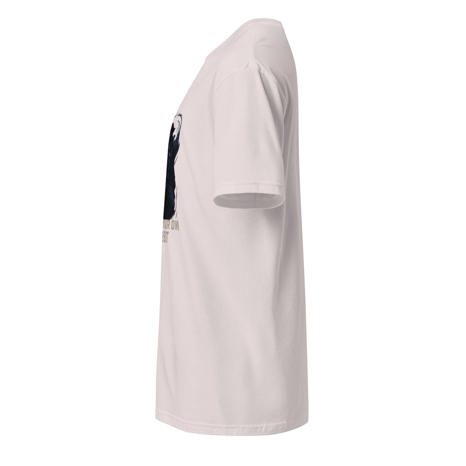 Astral Rift Corsair – “Forge Your Own Orbit.” - Short-Sleeve Unisex T-Shirt - Graphic Tee - Ice Grey - Left side