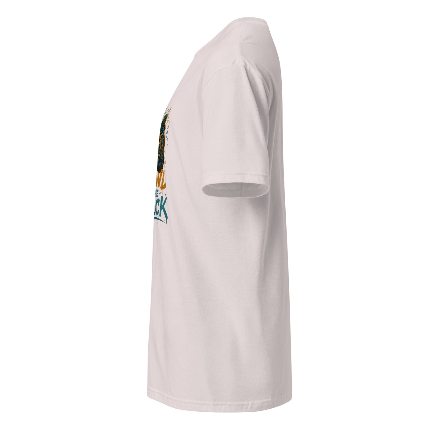 Graffiti Wolf Syndicate – Howl to the Block - Short-Sleeve Unisex T-Shirt - Graphic Tee - Ice Grey - Left side