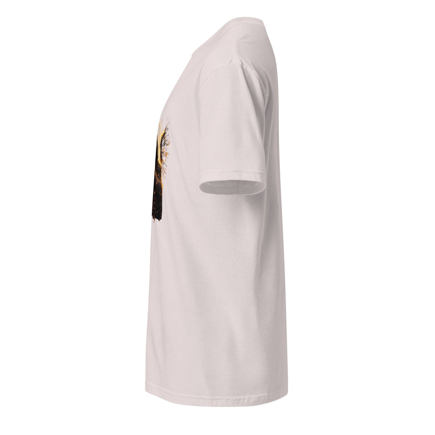 Cover Up Seraph: Firewall Broken – Cyber Angel - Short-Sleeve Unisex T-Shirt - Graphic Tee - Ice Grey - Left side