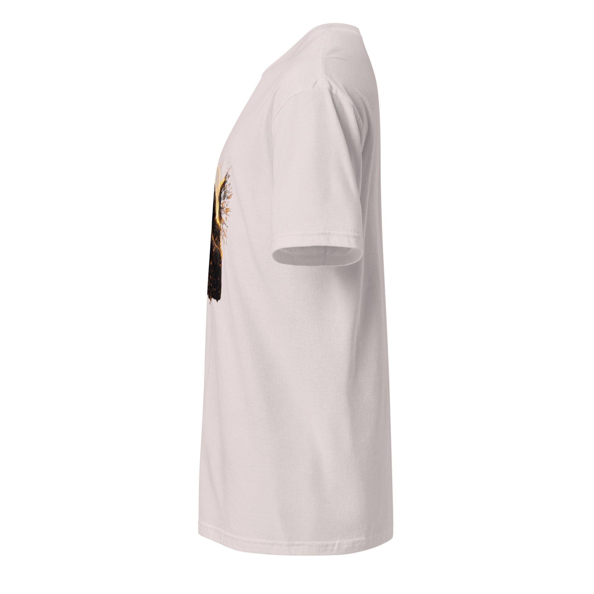 Cover Up Seraph: Firewall Broken – Cyber Angel - Short-Sleeve Unisex T-Shirt - Graphic Tee - Ice Grey - Left side