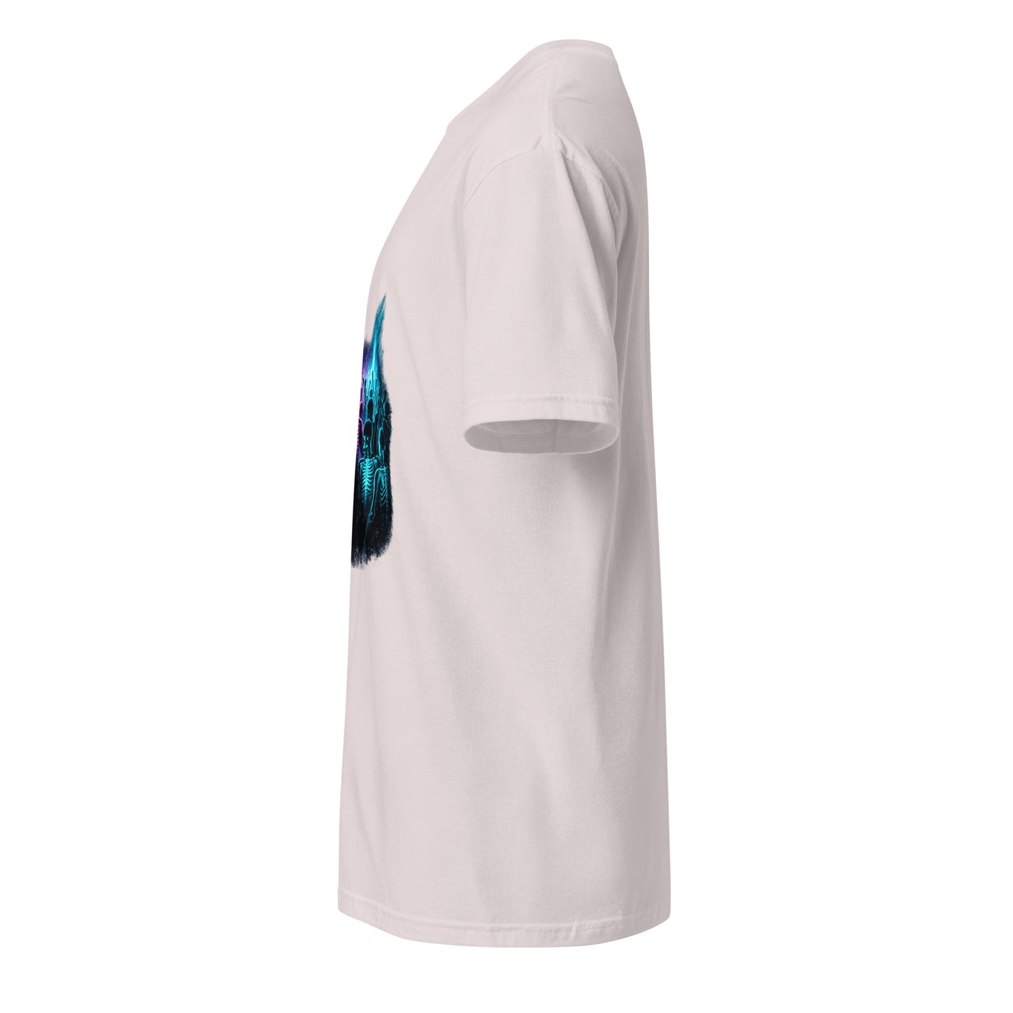Neon After Midnight – Club Culture - Short-Sleeve Unisex T-Shirt - Graphic Tee - Ice Grey - Left side