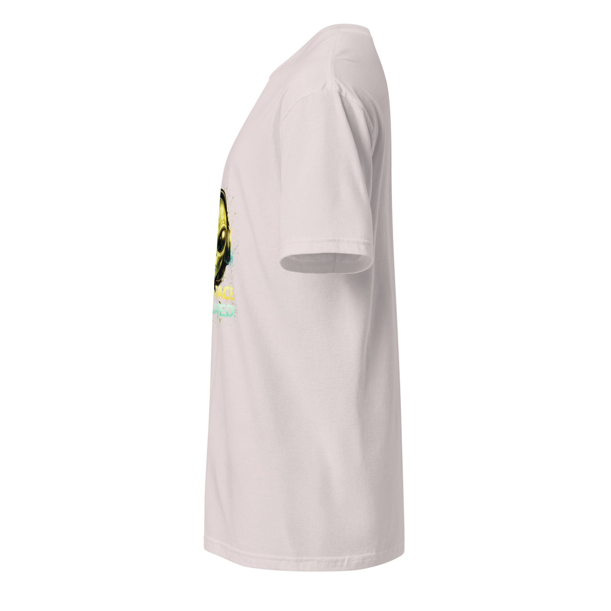 Bass Face Activated – Alien Rave - Short-Sleeve Unisex T-Shirt - Graphic Tee - Ice Grey - Left side