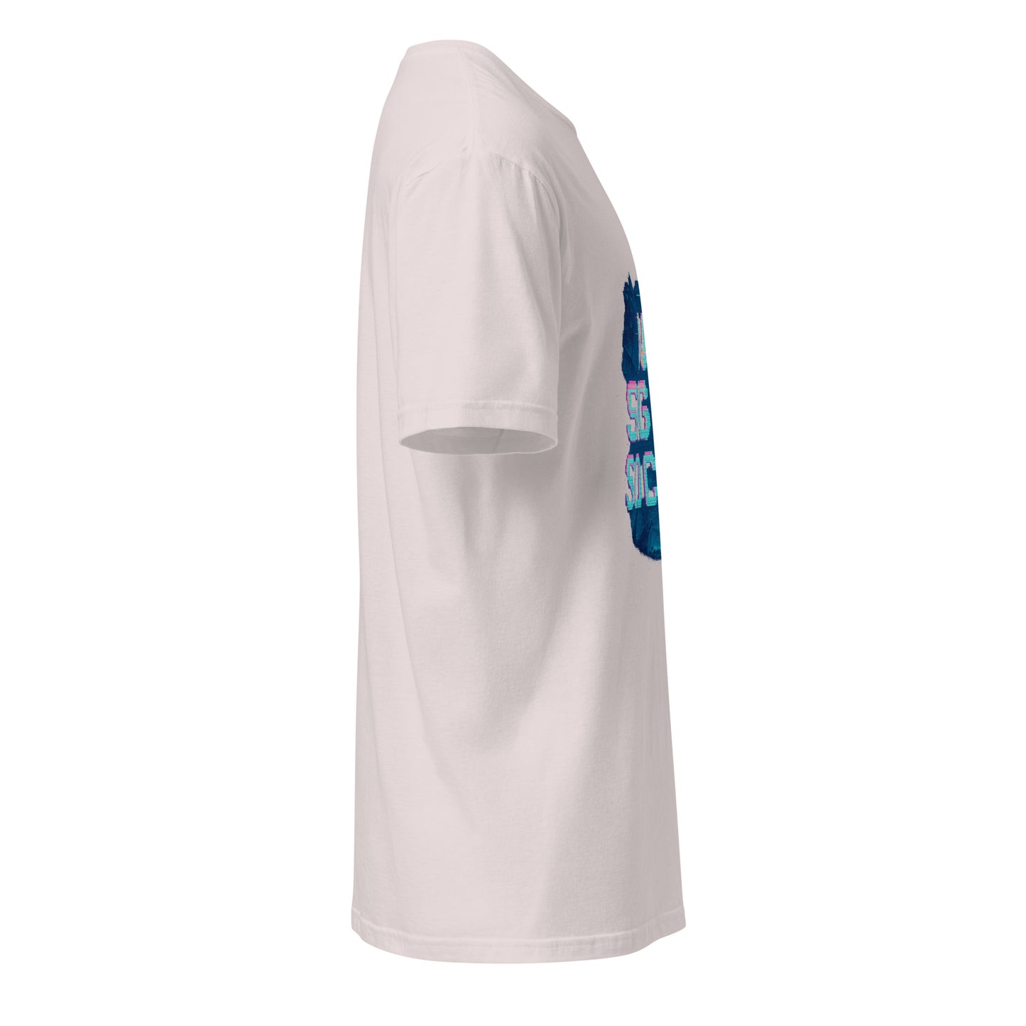 No Signal Society - Digital Detox - Short-Sleeve Unisex T-Shirt - Graphic Tee - Ice Grey - Right side