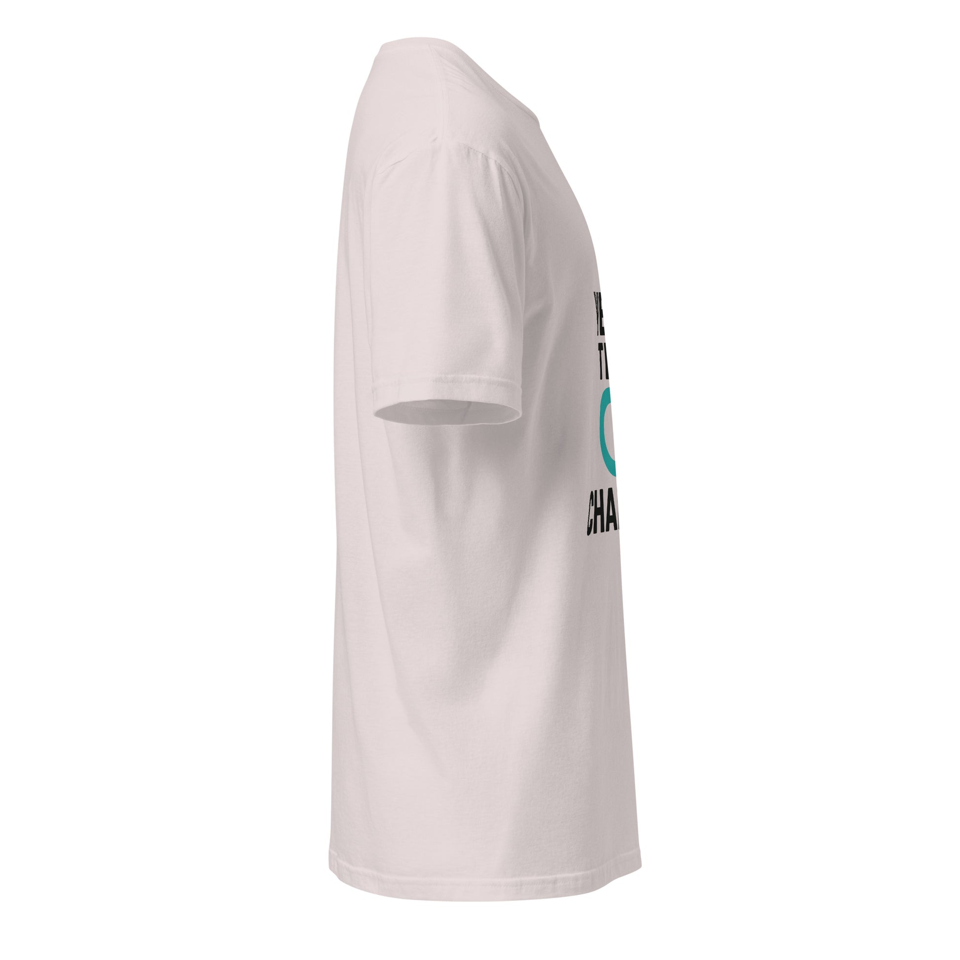 Wear The Change - Conscious Style - Short-Sleeve Unisex T-Shirt - Graphic Tee - Ice Grey - Right side