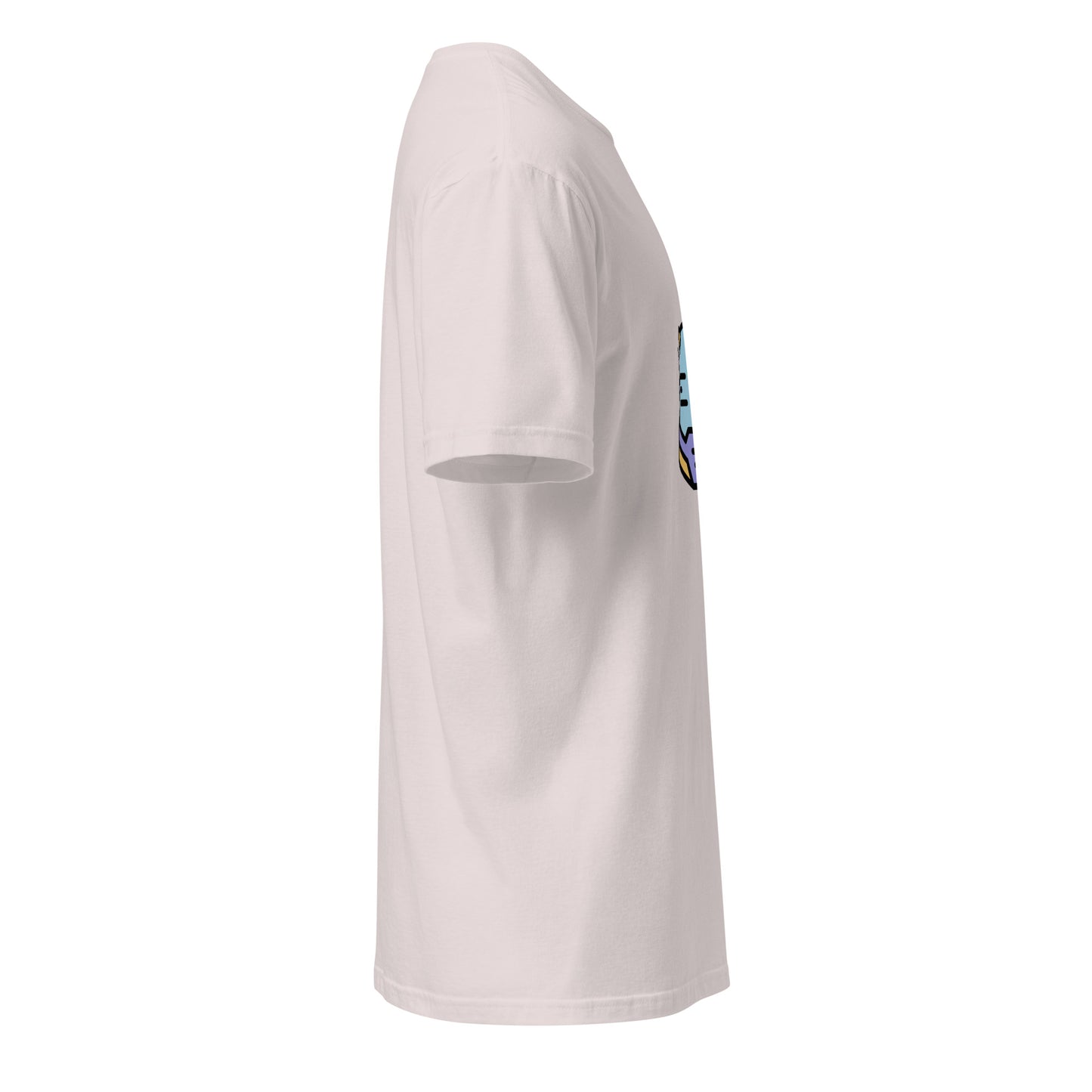 Cyber Helmet - Target Acquired - Short-Sleeve Unisex T-Shirt - Graphic Tee - Ice Grey - Right side