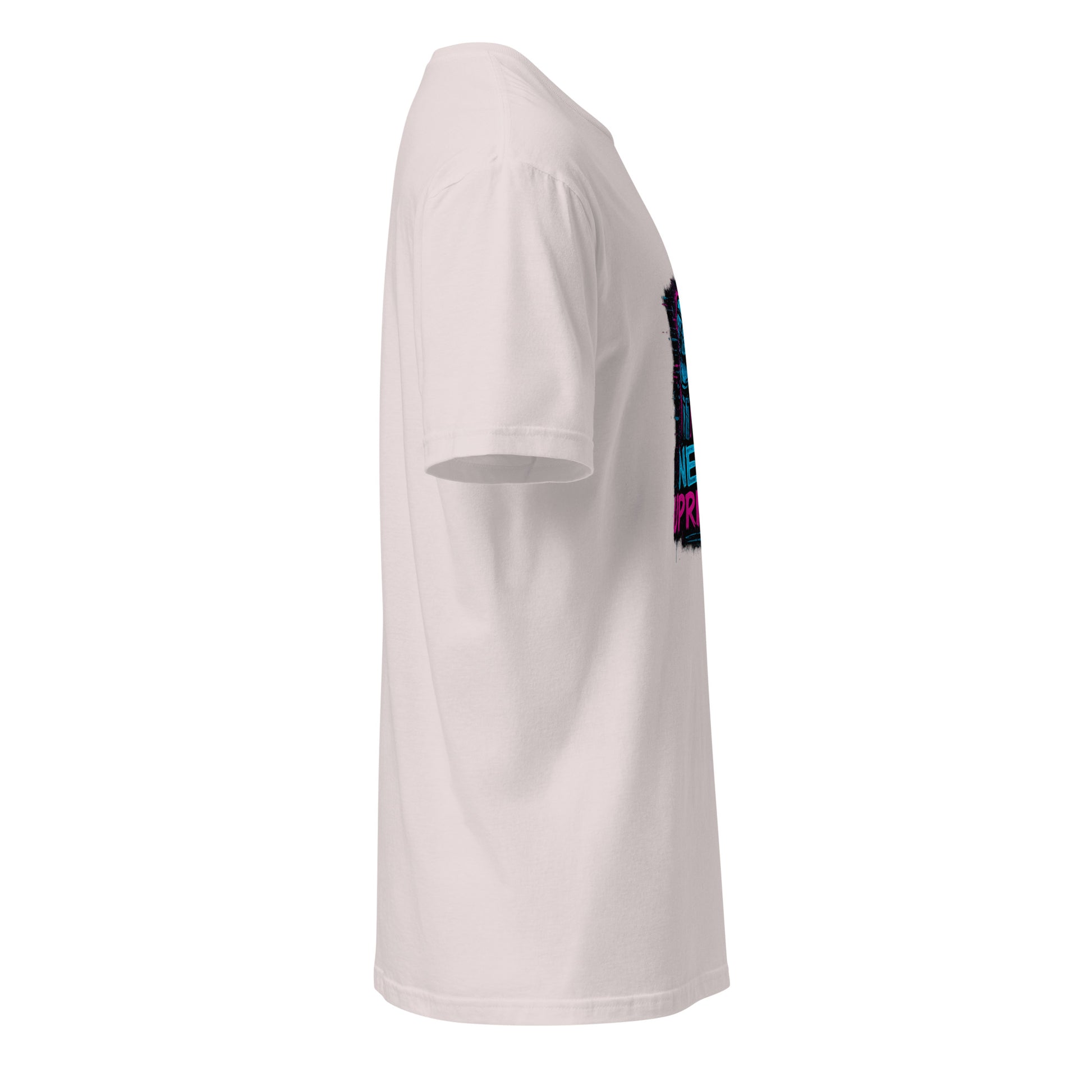 Neon Uprising - Digital Rebellion - Short-Sleeve Unisex T-Shirt - Graphic Tee - Ice Grey - Right side