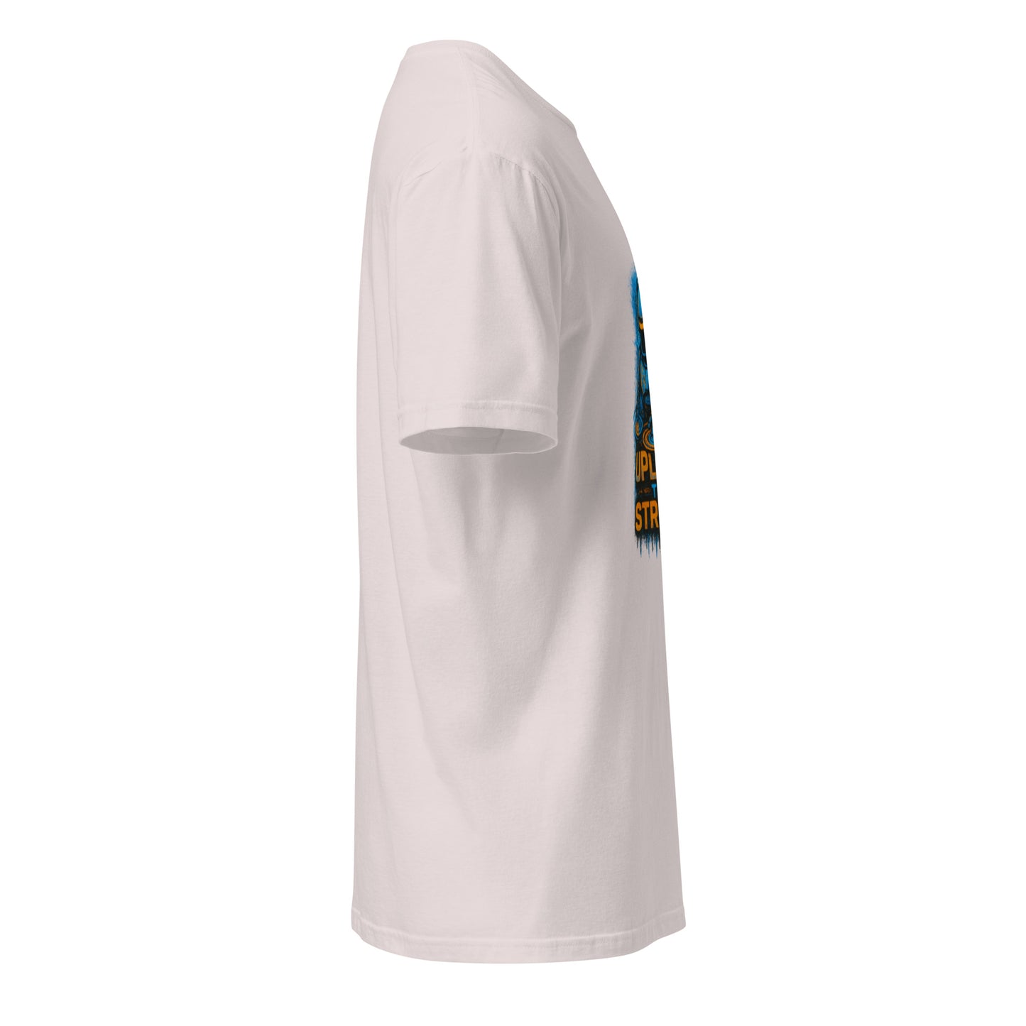 Upload the Streets - Urban Rave - Short-Sleeve Unisex T-Shirt - Graphic Tee - Ice Grey - Right side