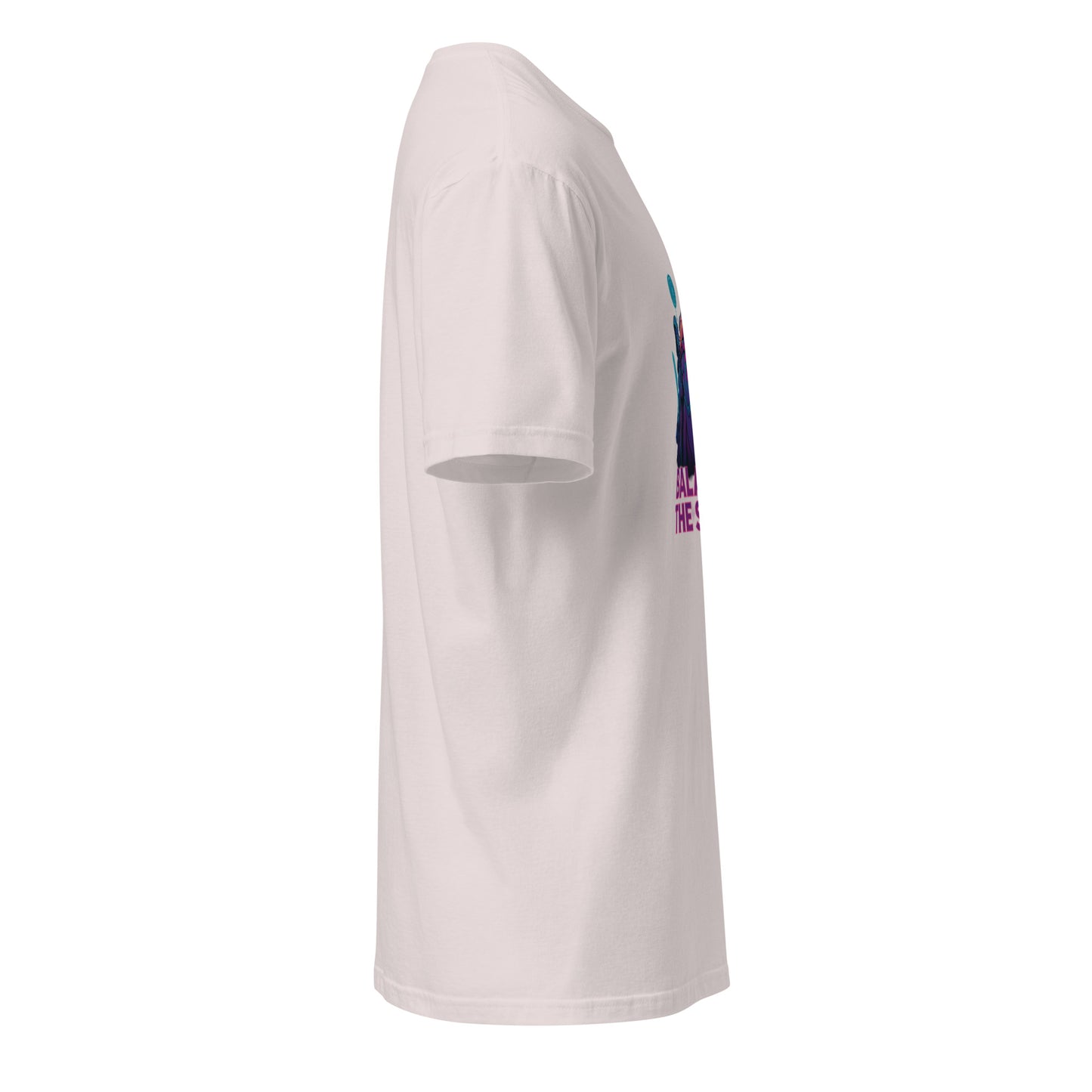 Galaxy Spirit Sisterhood - Neon Pop Warriors - Short-Sleeve Unisex T-Shirt - Graphic Tee - Ice Grey - Right side