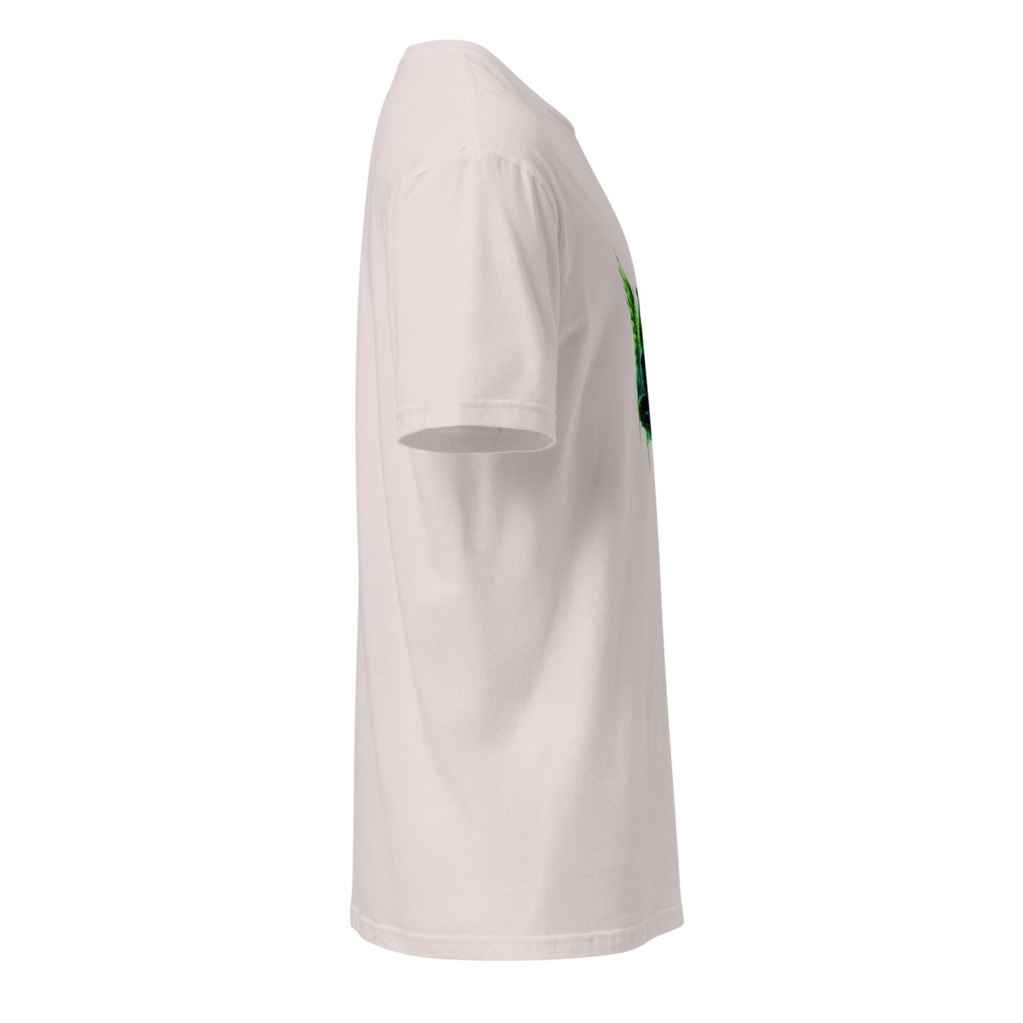 Club Seraph  – Rave Graffiti - Short-Sleeve Unisex T-Shirt - Graphic Tee - Ice Grey - Right side