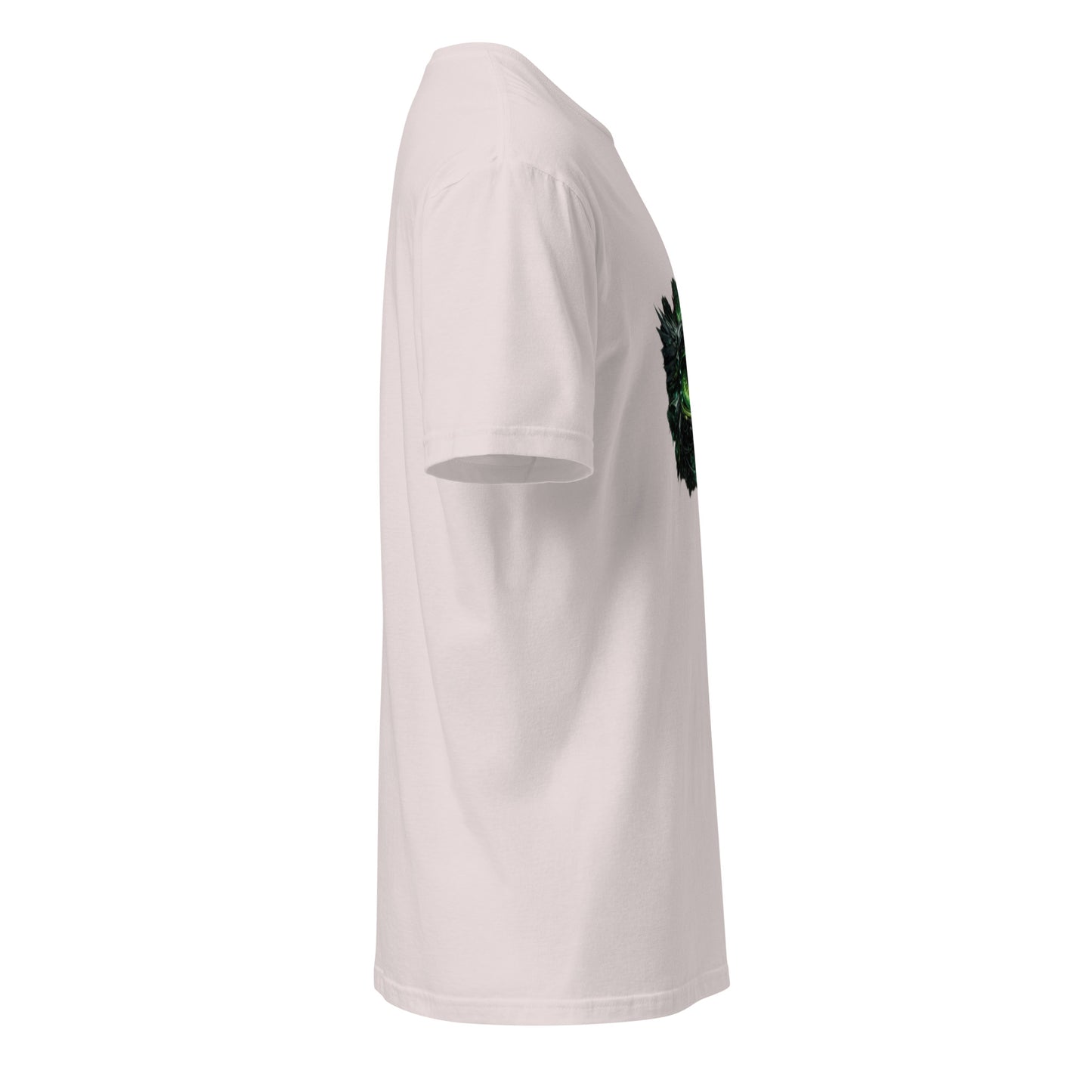 Neon Surveillance Society – Anti-System - Short-Sleeve Unisex T-Shirt - Graphic Tee - Ice Grey - Right side