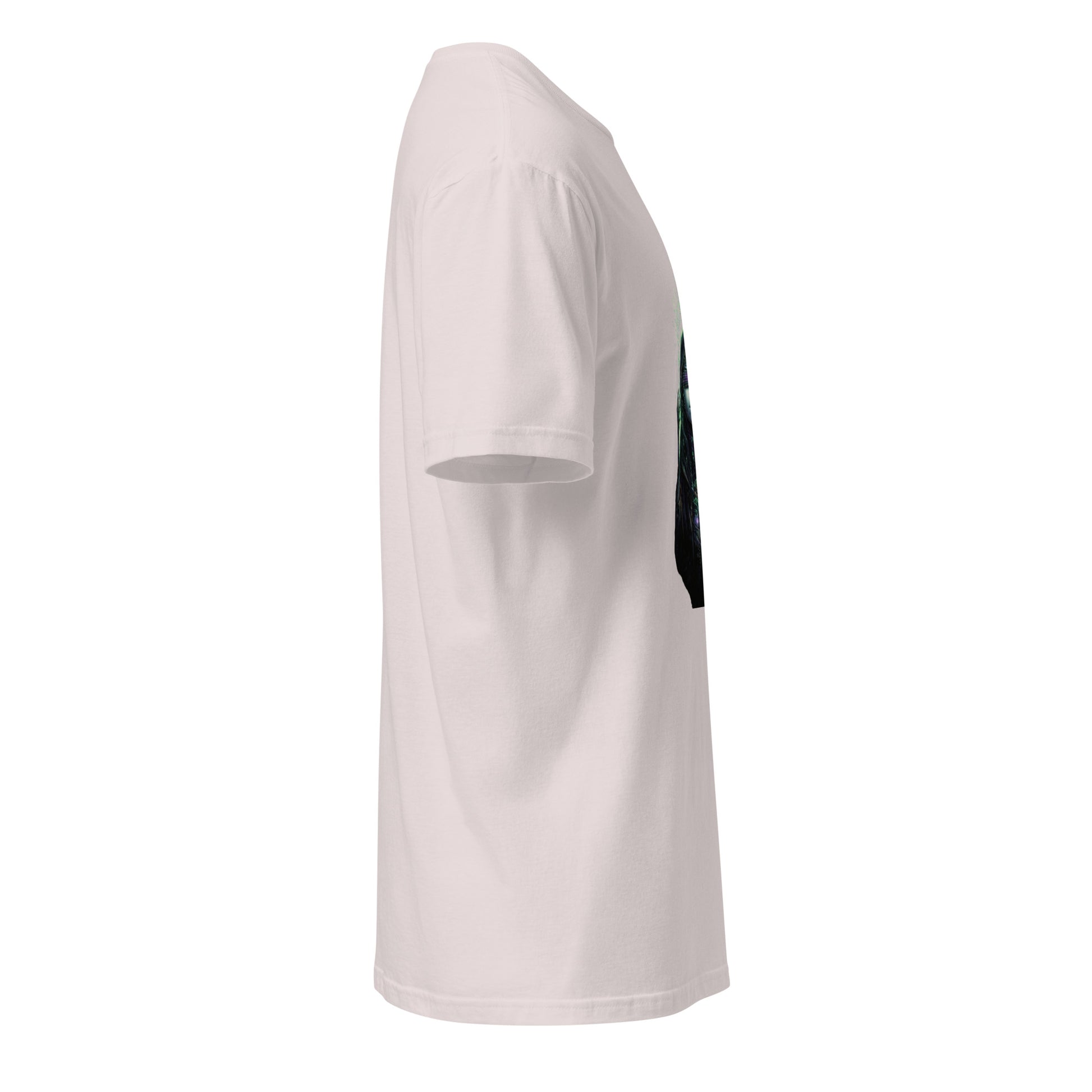 Cover Up Oracle: System Override - Short-Sleeve Unisex T-Shirt - Graphic Tee - Ice Grey - Right side