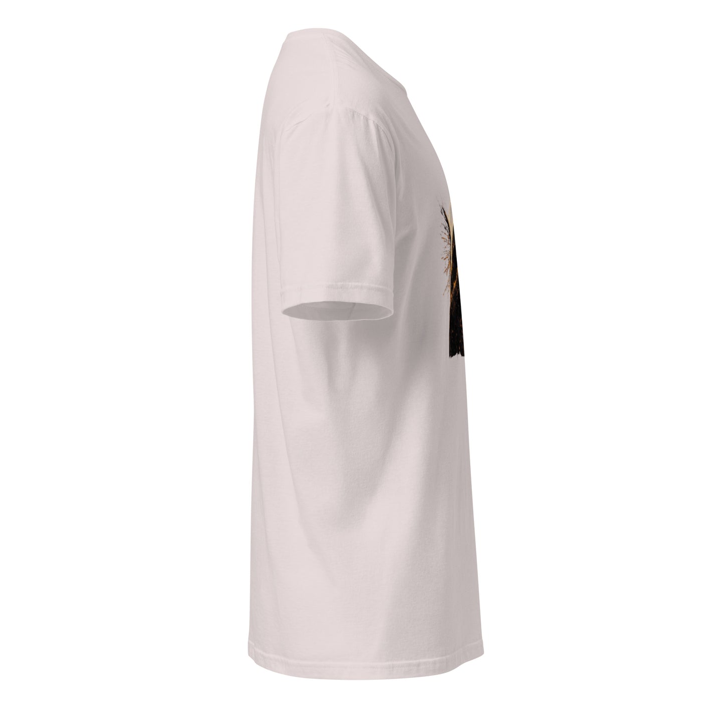 Cover Up Seraph: Firewall Broken – Cyber Angel - Short-Sleeve Unisex T-Shirt - Graphic Tee - Ice Grey - Right side